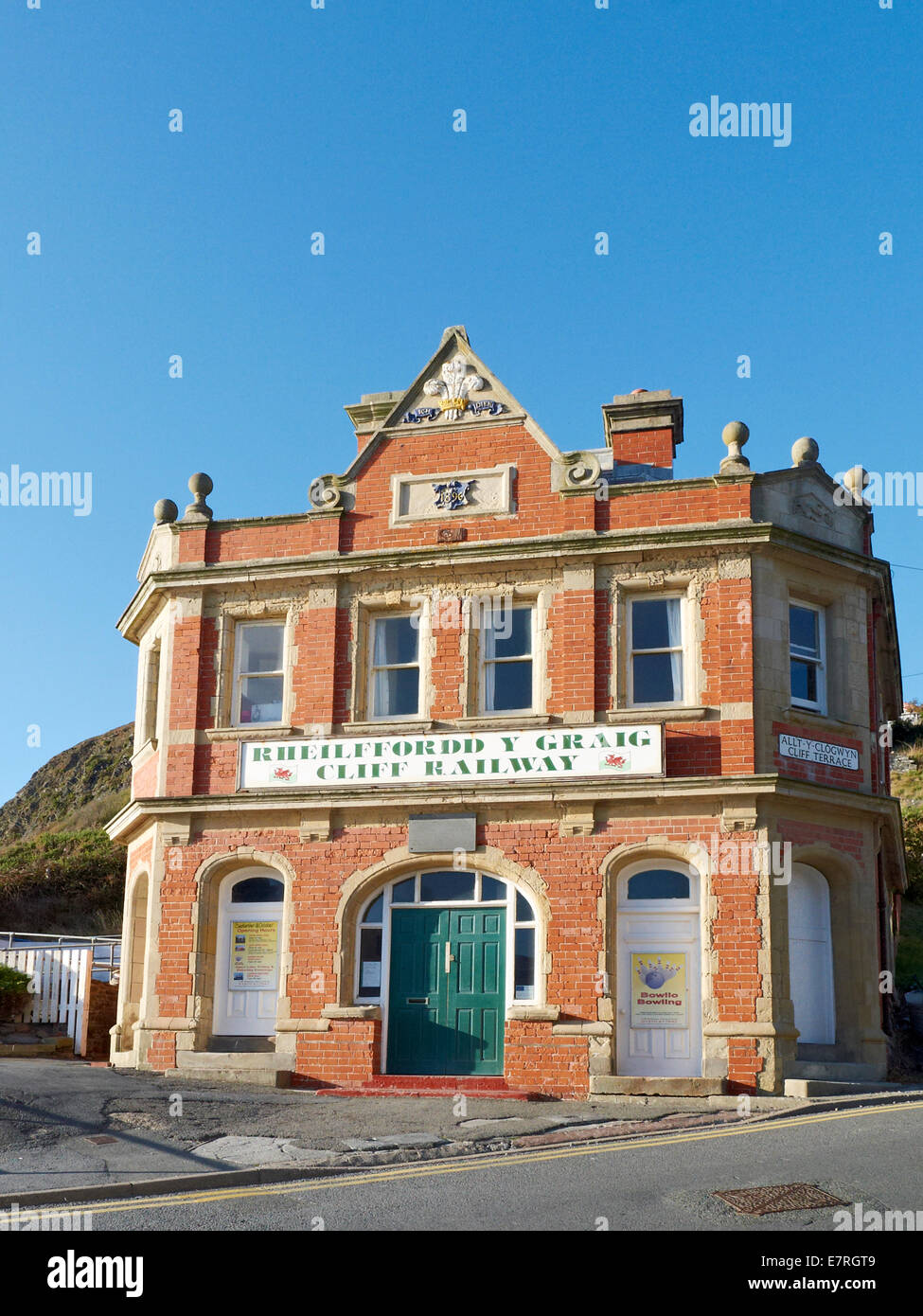 Cliff ferrovia in Aberystwyth Ceredigion REGNO UNITO Galles Foto Stock
