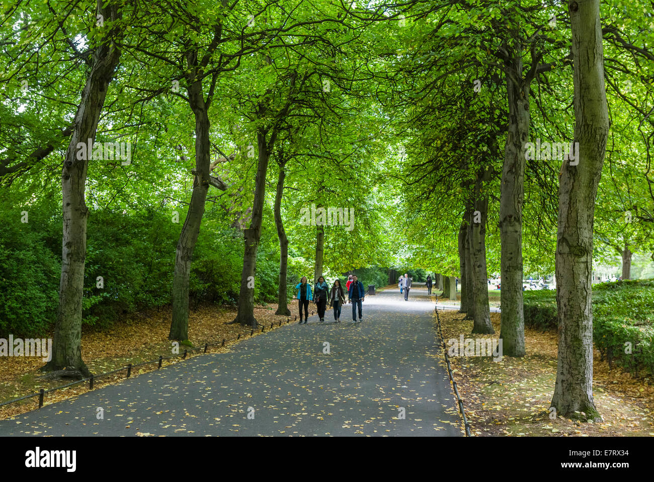St Stephen's Green parco pubblico nel centro della città, a Dublino Repubblica di Irlanda Foto Stock