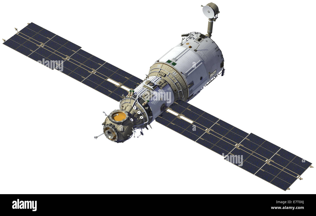 Stazione spaziale internazionale. Il modulo "Zvezda'. Modello 3D. Foto Stock