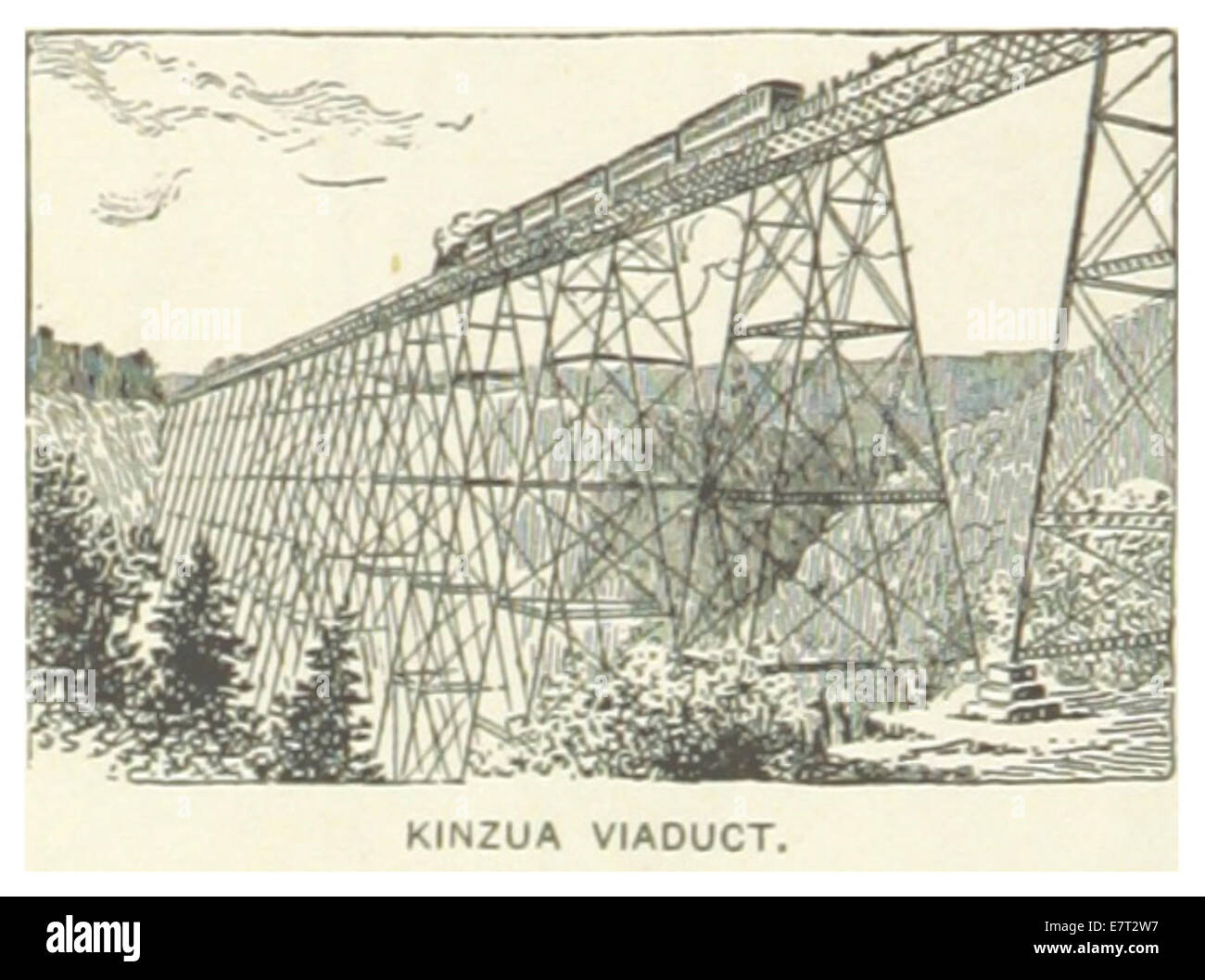 US-PA(1891) p718 KINZUA viadotto Foto Stock