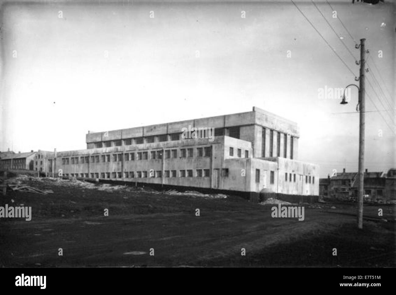 Sundhöll Reykjavíkur við Bergþórugötu, 1936 Foto Stock