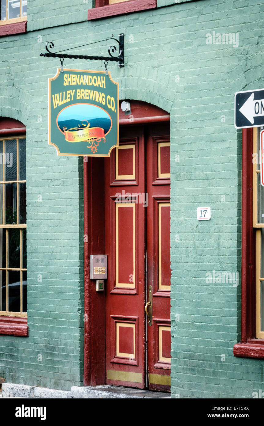 Shenandoah Valley Brewing Company, 17 Middlebrook Avenue, Staunton, Virginia Foto Stock