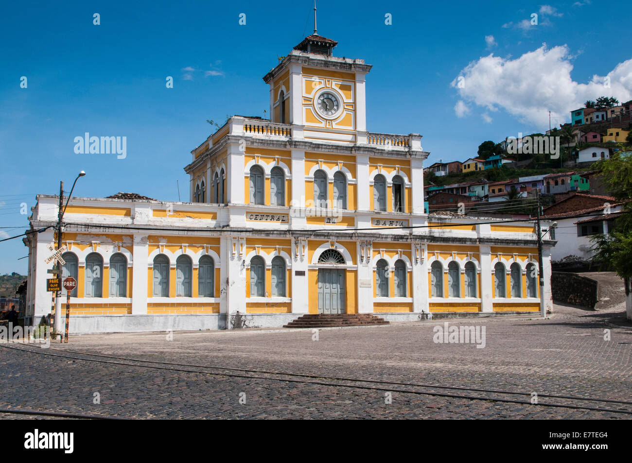 Edificio in stile coloniale, Cachoeira, Bahia, Brasile Foto Stock