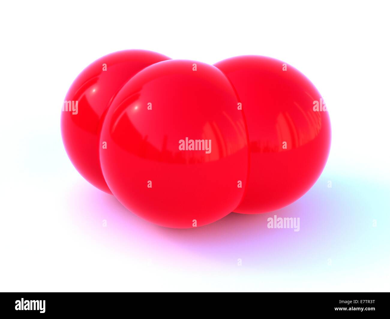 La struttura molecolare di ozono, computer grafica. Foto Stock