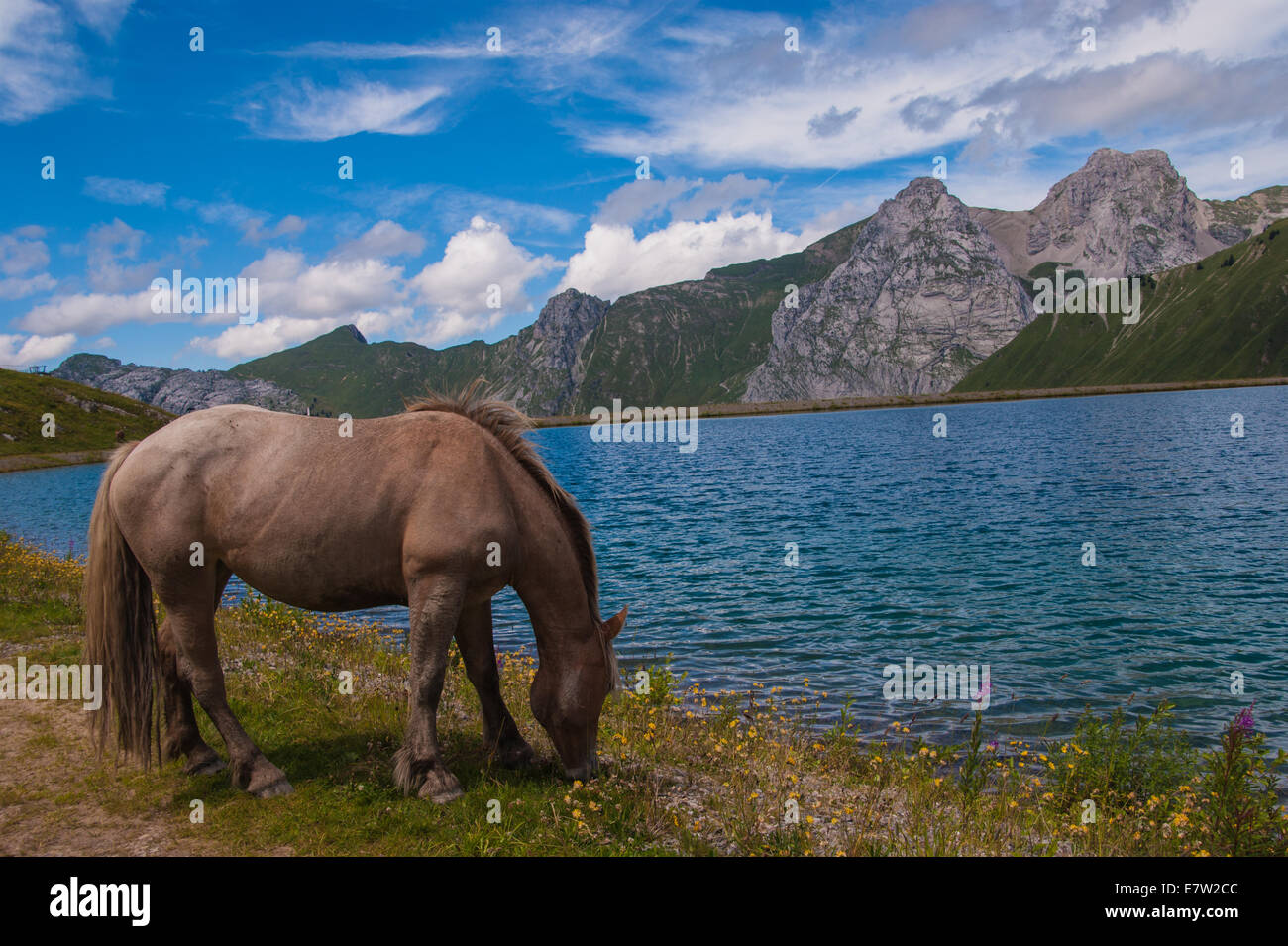 Lac de maroli,le chinaillon,grand bornand,Haute Savoie,Francia Foto Stock