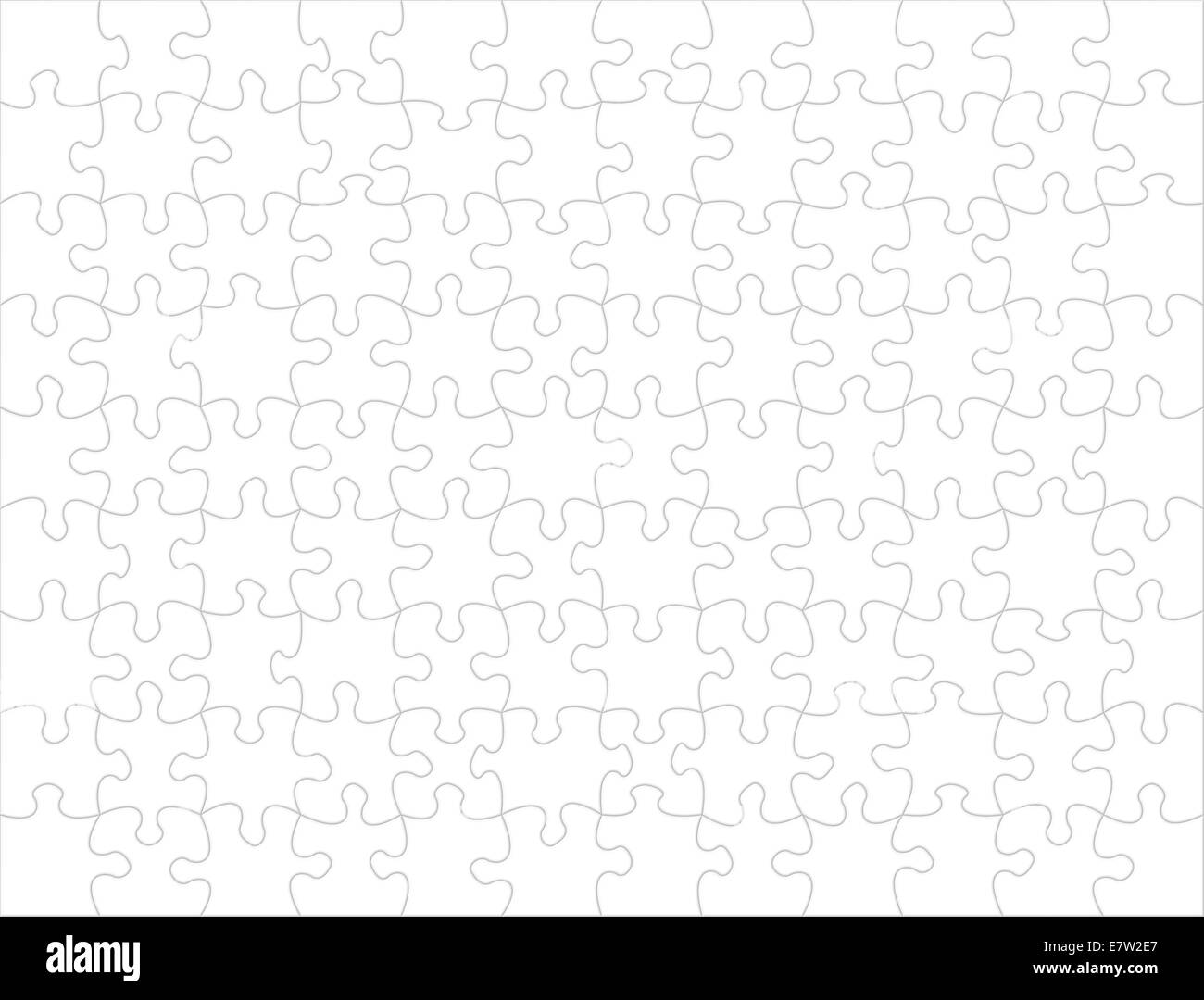 Concettuale e metaforico illustrazione puzzle Foto Stock