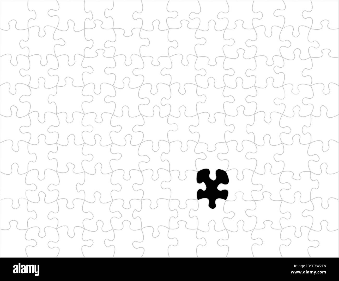 Concettuale e metaforico illustrazione puzzle Foto Stock