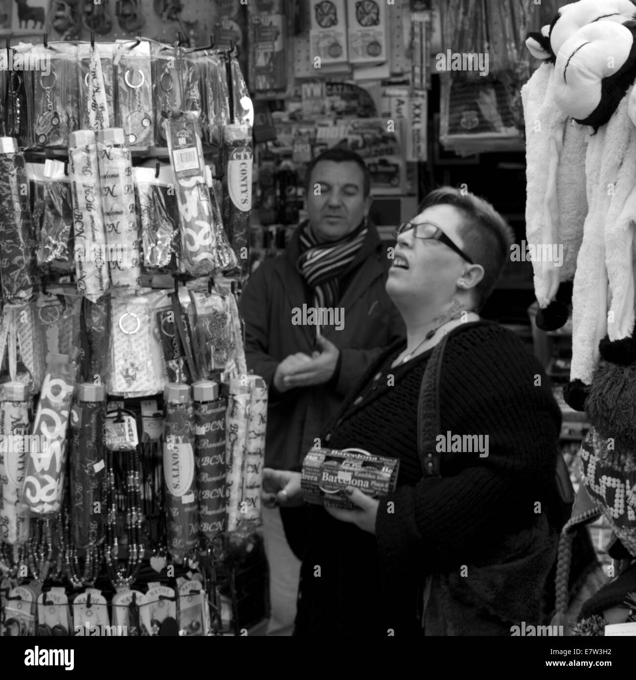 Las Ramblas, Barcelona Foto Stock