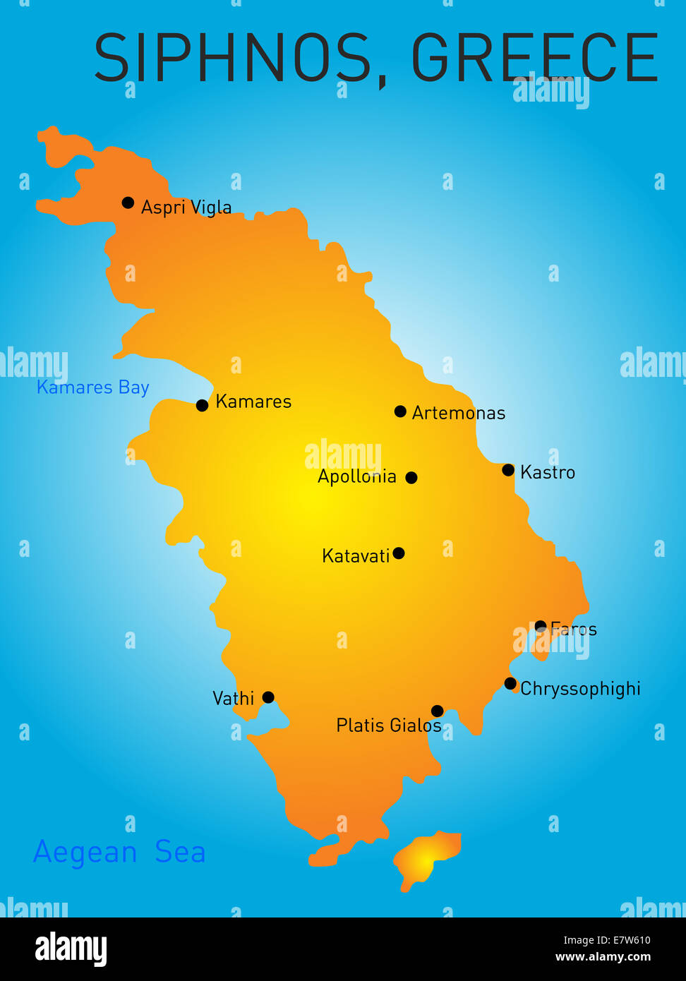 Siphnos, Grecia Foto Stock