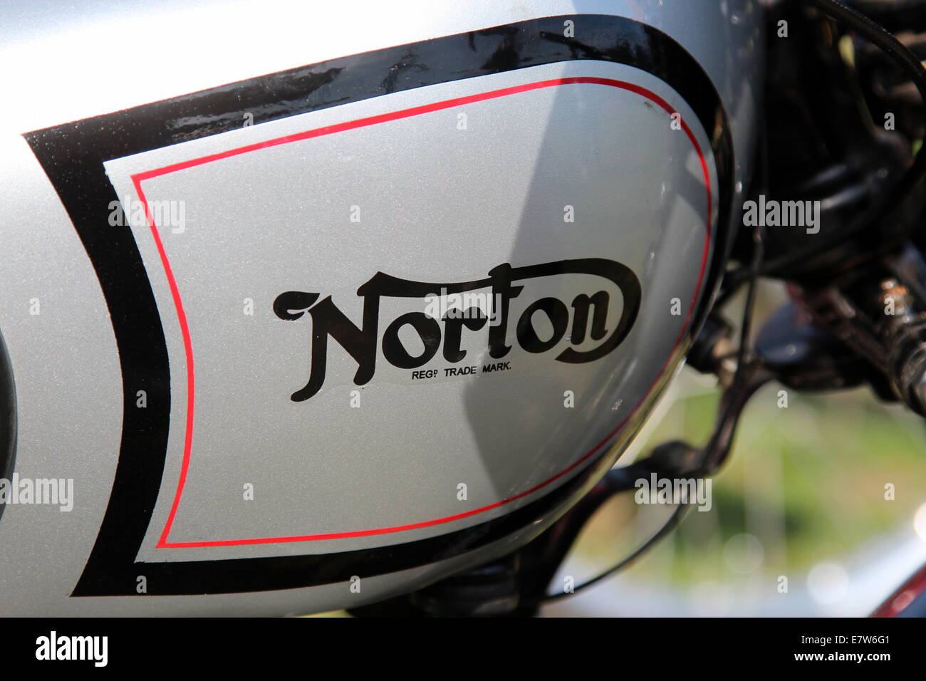 Norton moto serbatoio benzina Foto Stock