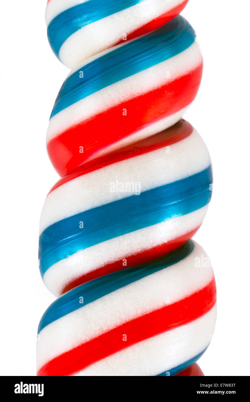 Spirale colorata lollipop candy. Foto Stock