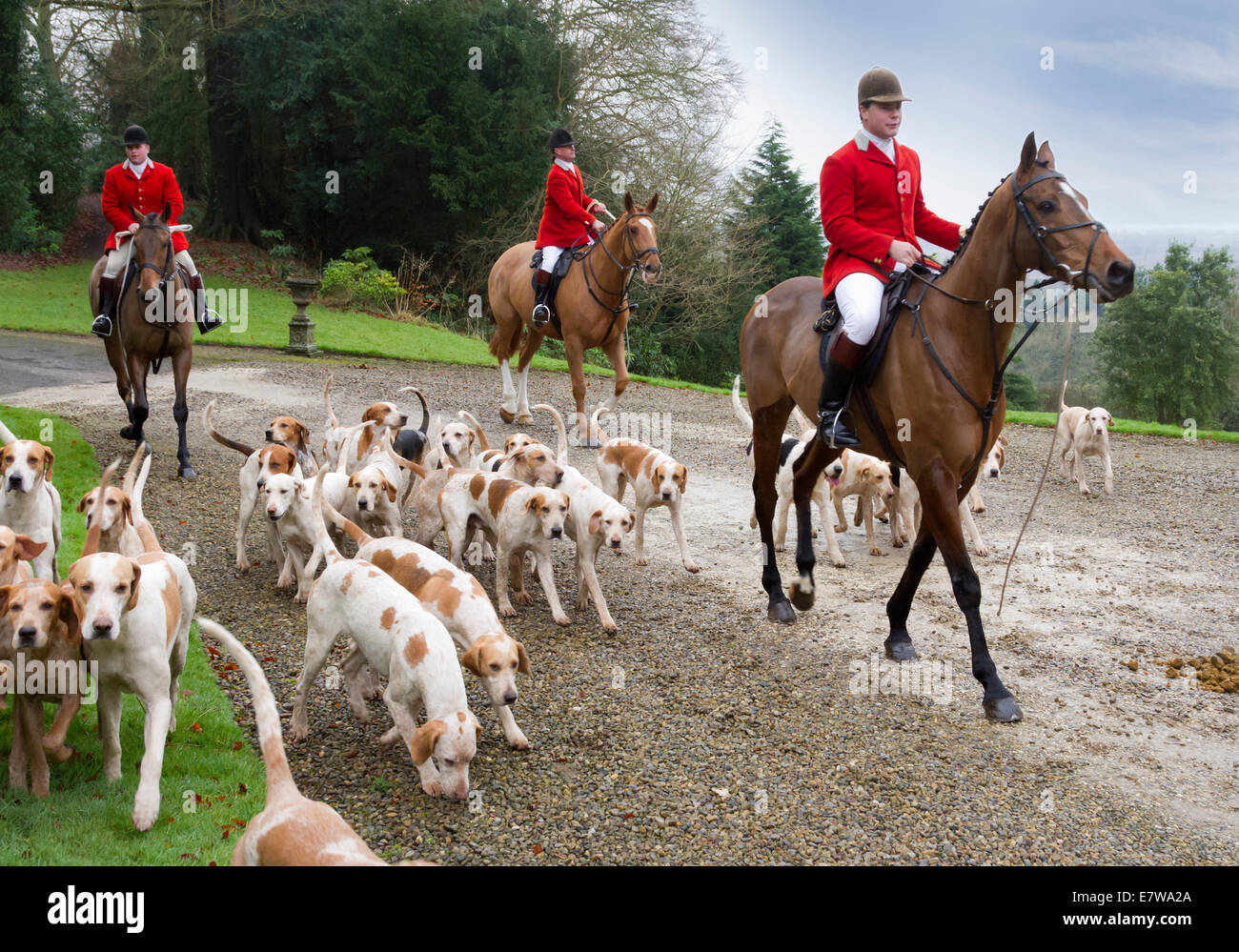 Middleton Hunt in North Yorkshire, Inghilterra Foto Stock