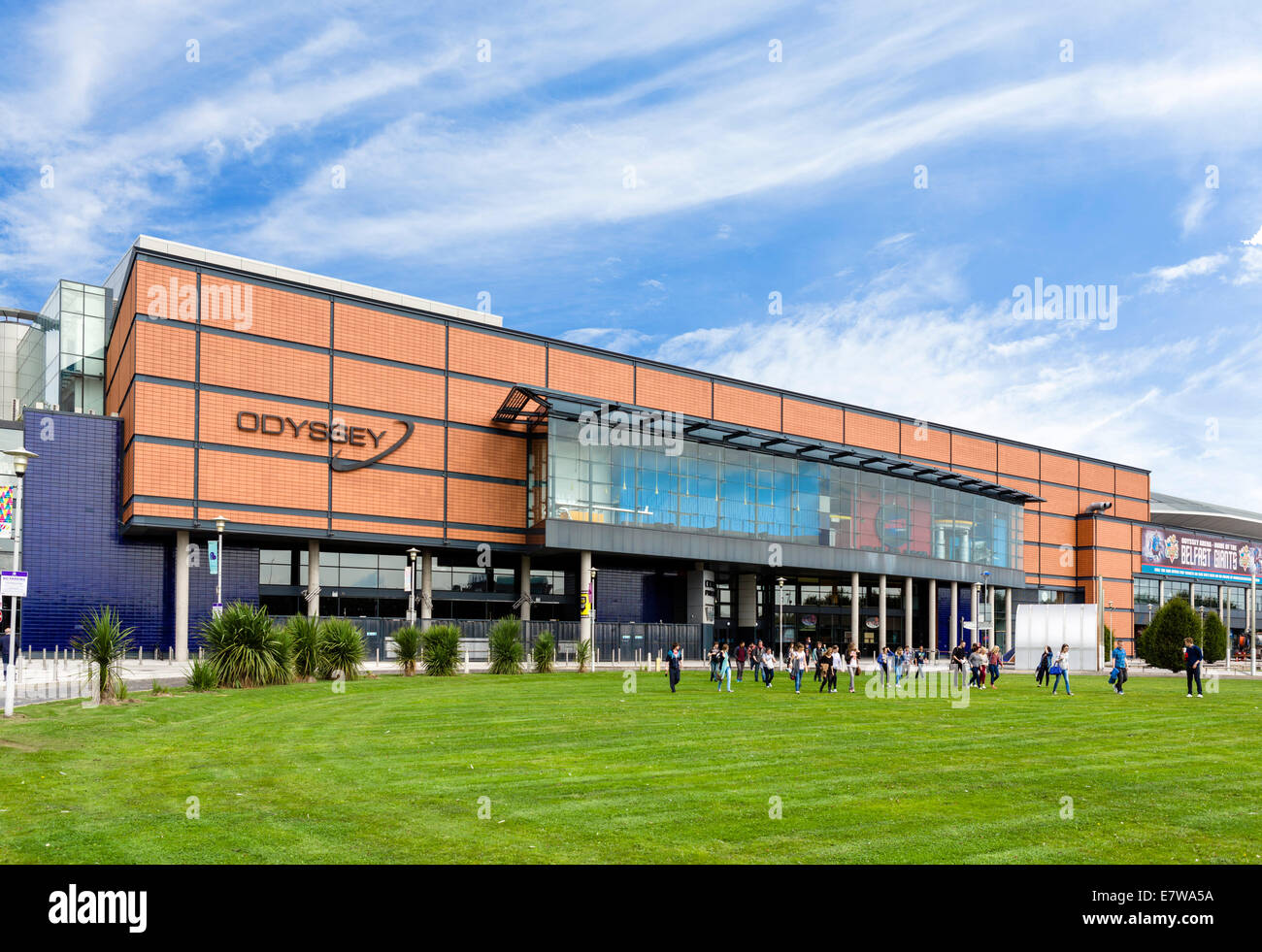 L'Odyssey Arena, Titanic Quarter, Belfast, Irlanda del Nord, Regno Unito Foto Stock