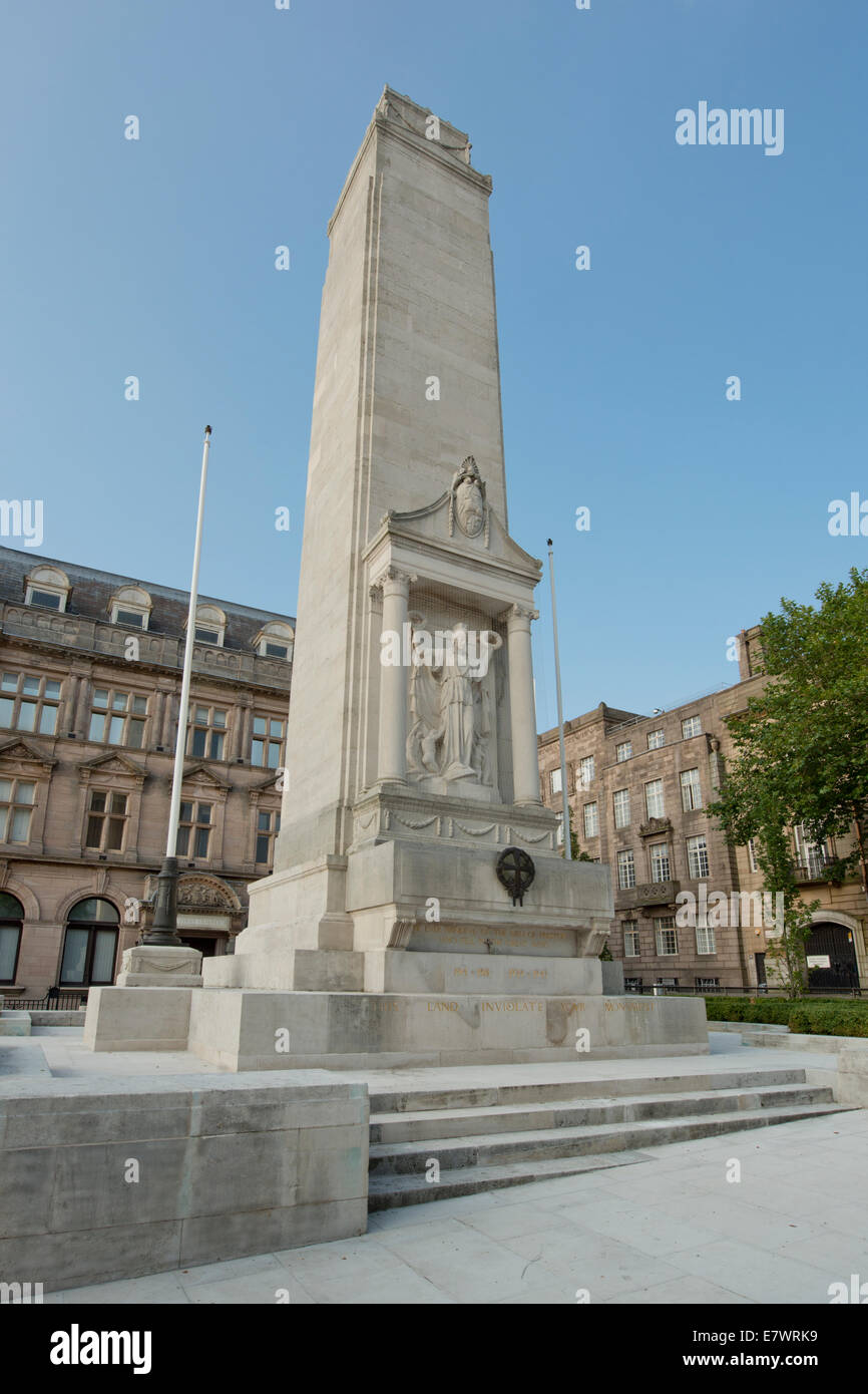 Preston cenotafio in piazza del mercato della città. Foto Stock