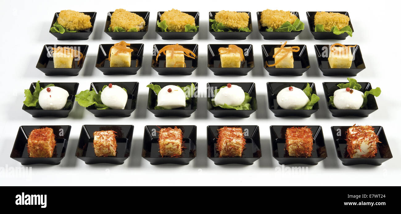 Finger food aperitivo Foto Stock