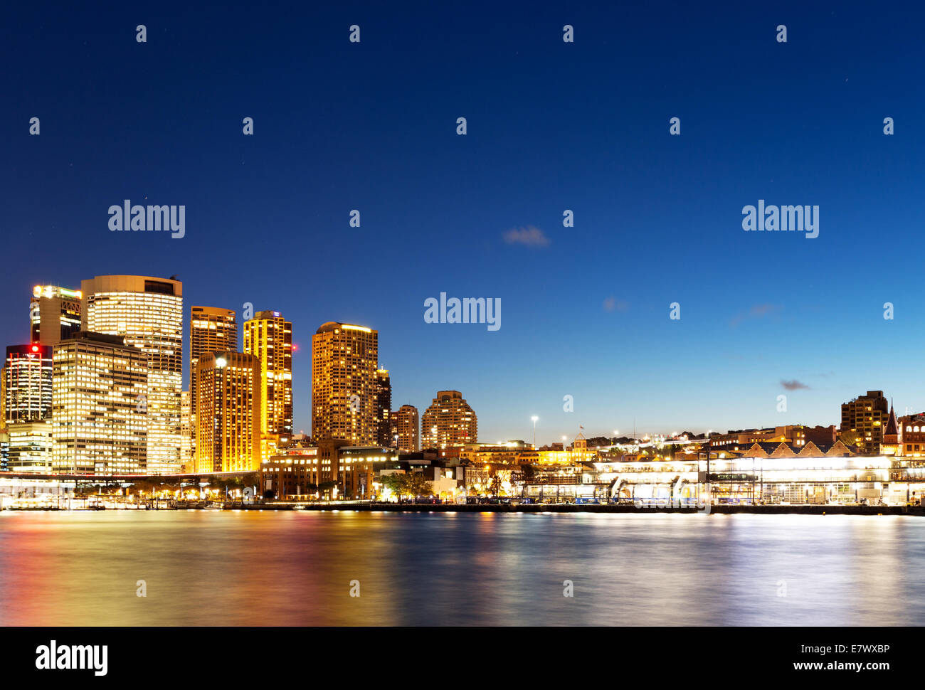 Paesaggio di Sydney al Tramonto Foto Stock