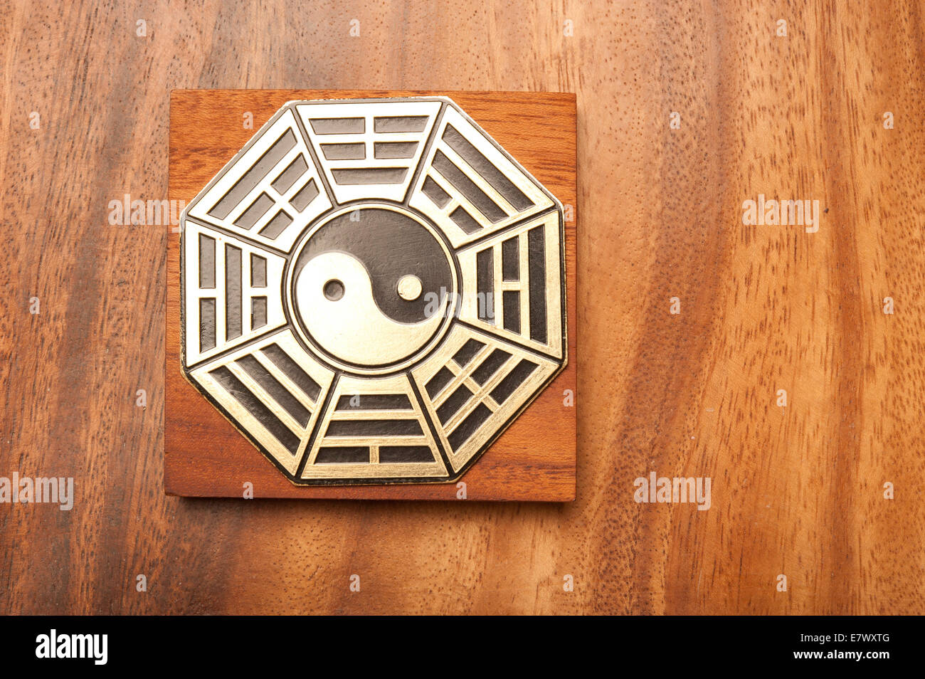 I Ching e Yin Yang simbolo Foto Stock