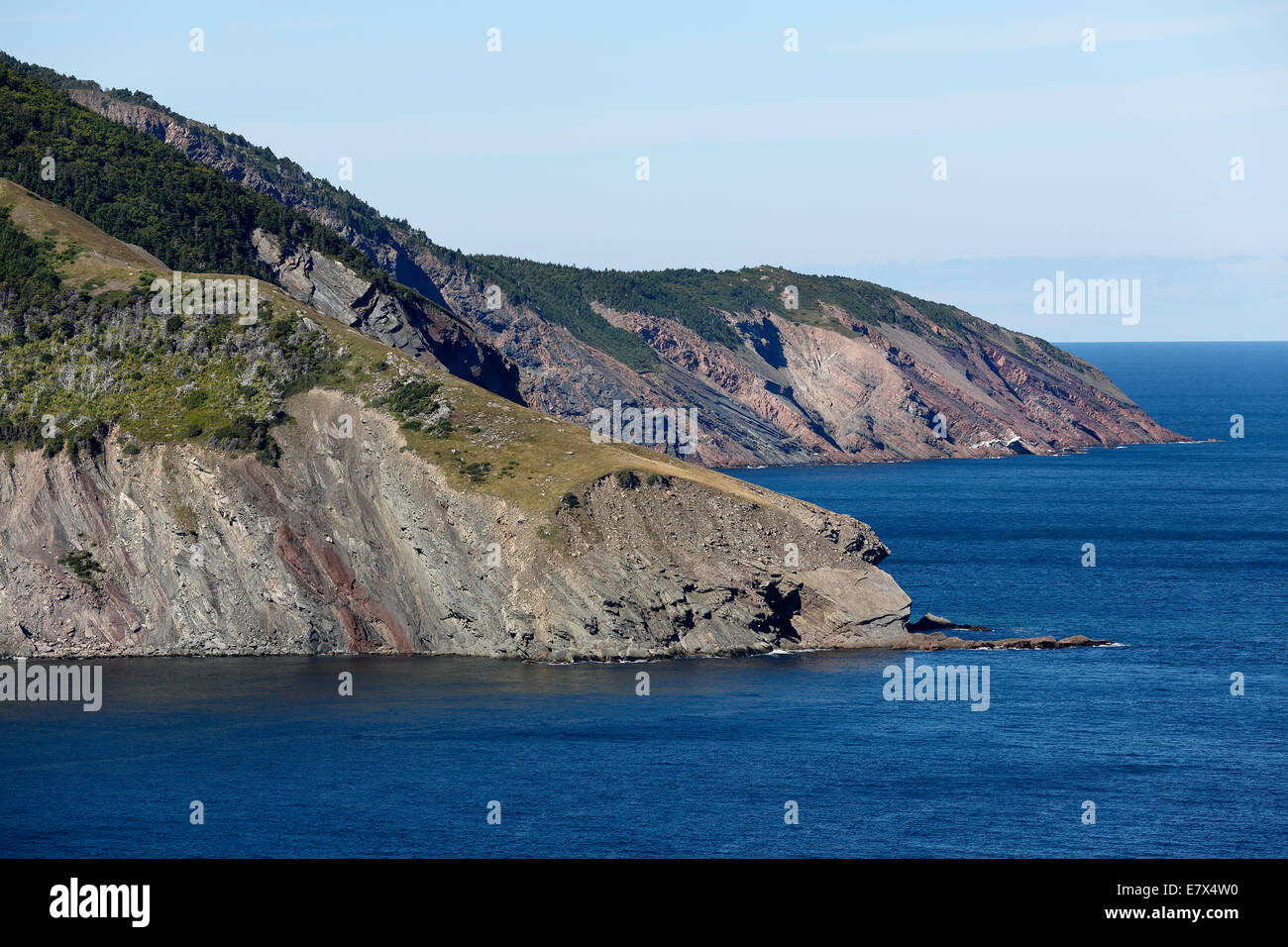 La costa, carne Cove, Cape Breton Island, Nova Scotia, Canada Foto Stock