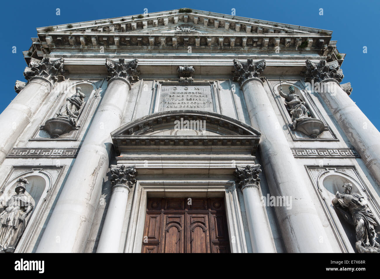 Venezia - Il portale della chiesa Chiesa dei Gesuati Foto Stock