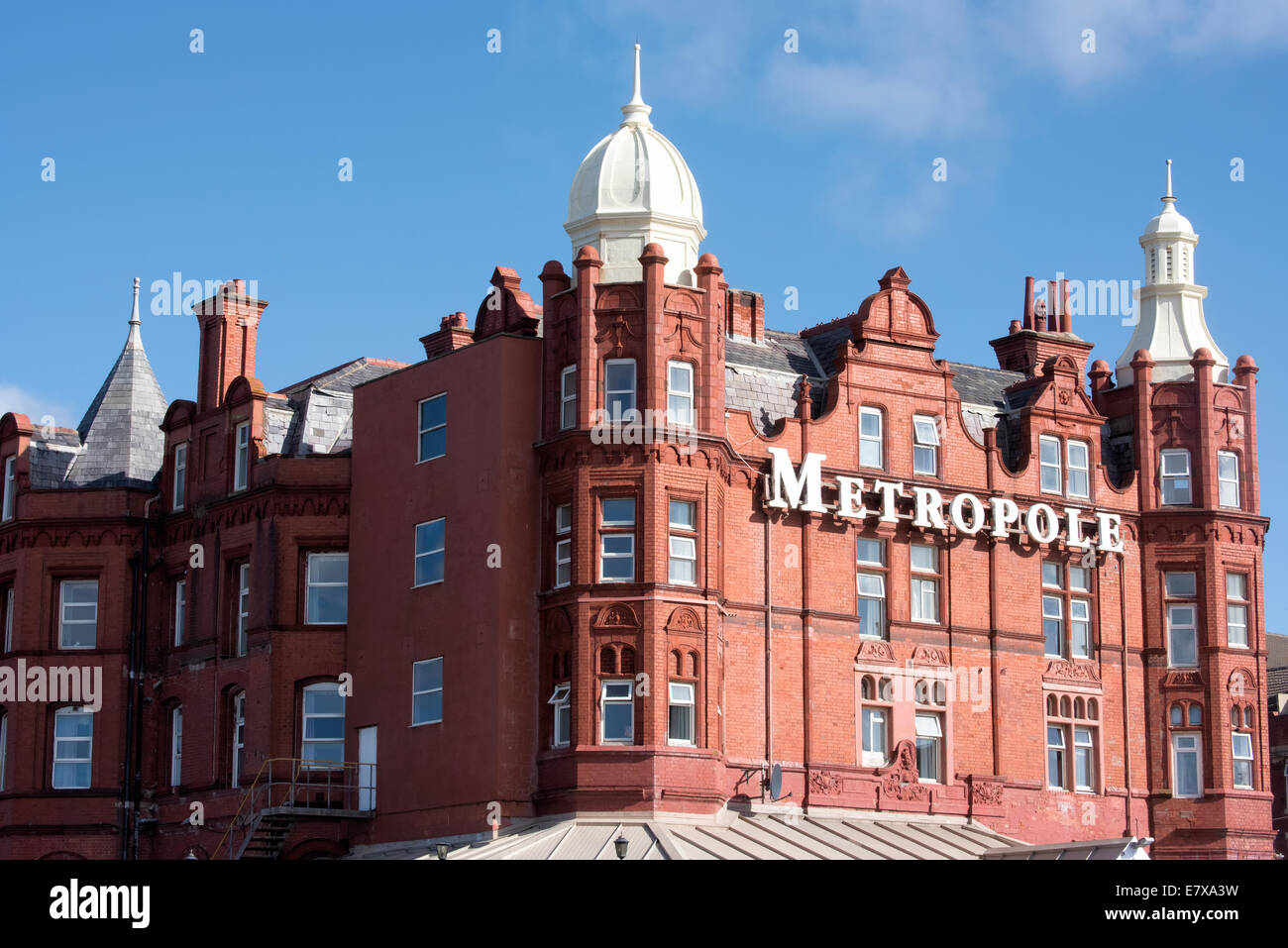 Il metropole hotel sul lungomare di Blackpool Foto Stock
