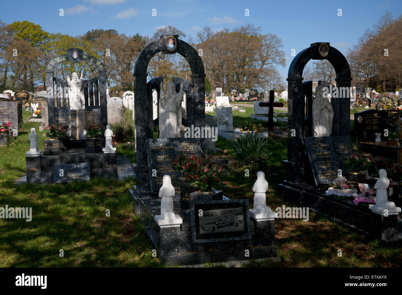 Il cimitero di hollybrook southampton hampshire Inghilterra Foto Stock