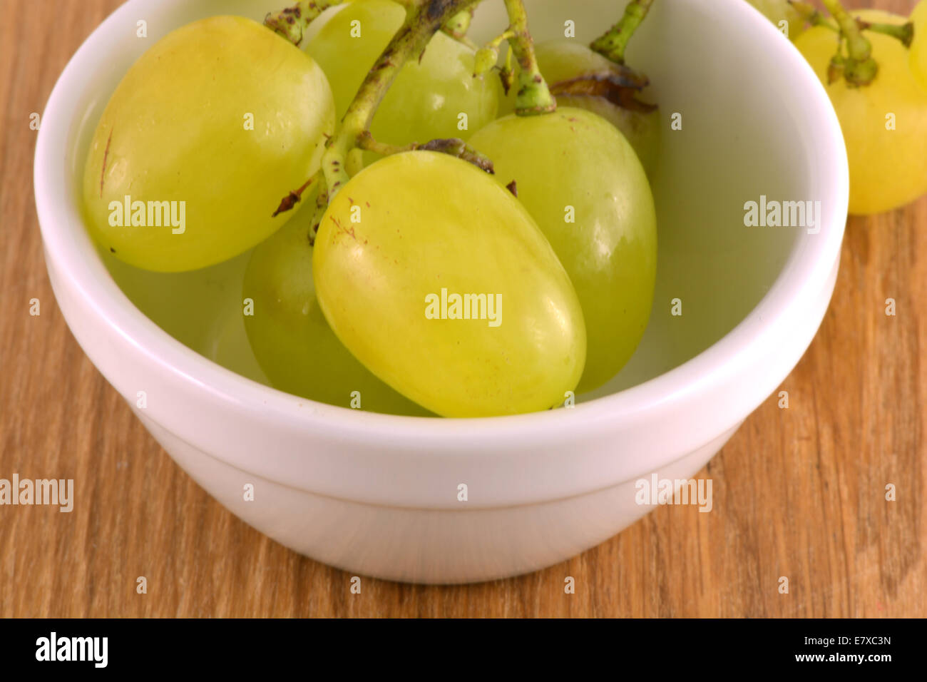 Un close-up di uva, prese con un obiettivo macro Foto Stock