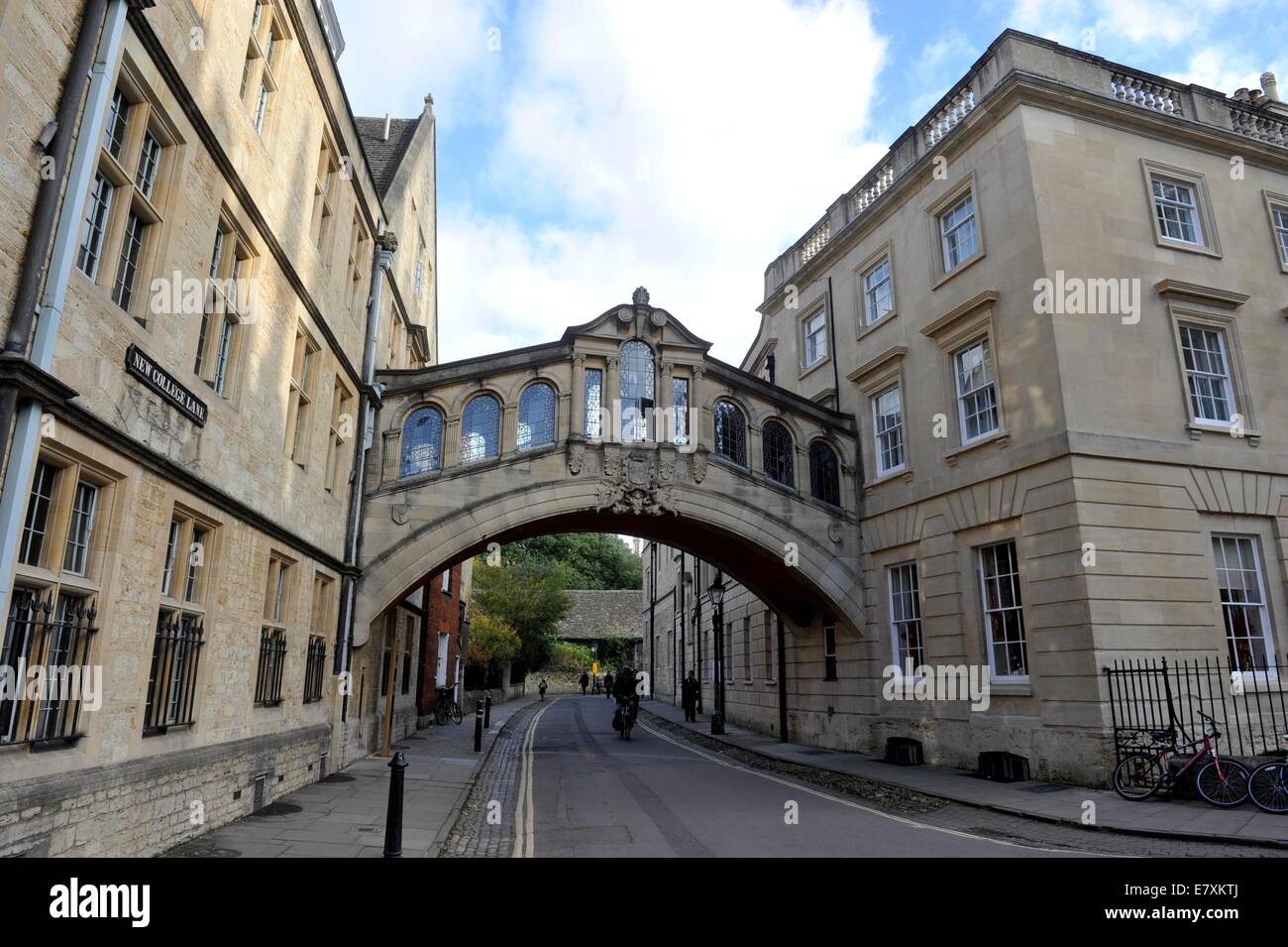 Hertford Bridge(il Ponte dei Sospiri) oxford 05/01/2013foto da: Brian Giordania / Retna Pictures - Foto Stock