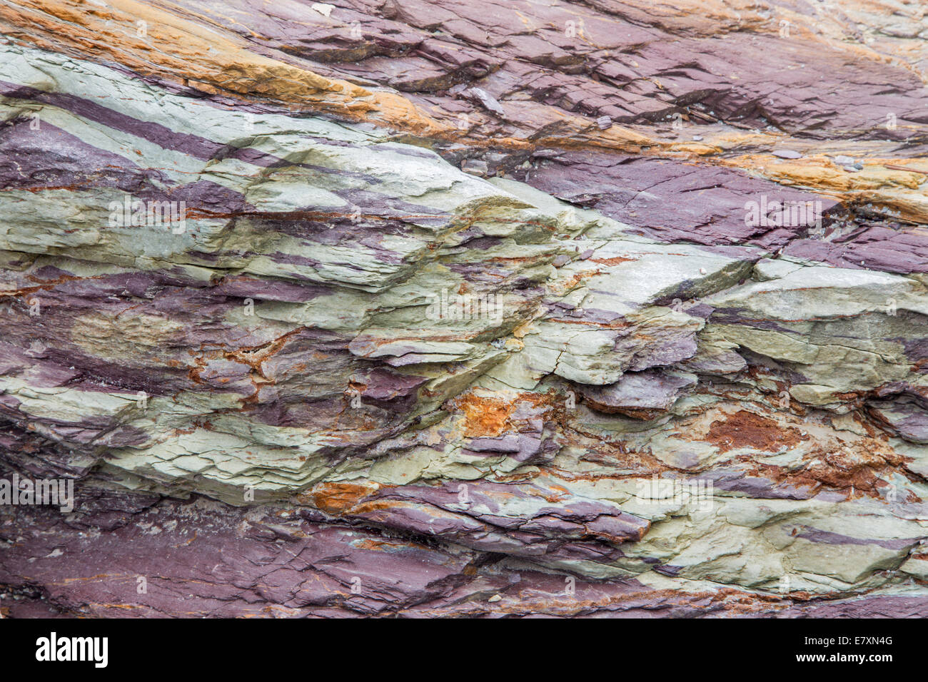 La calcite rock struttura sotto il picco Hochkonig Foto Stock