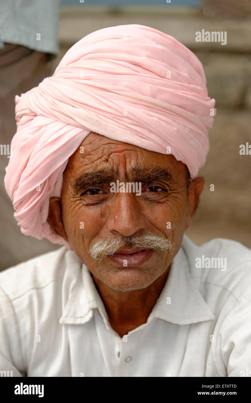 Ritratto, anziani uomo indiano, Aurangabad, Maharashtra, India Foto Stock