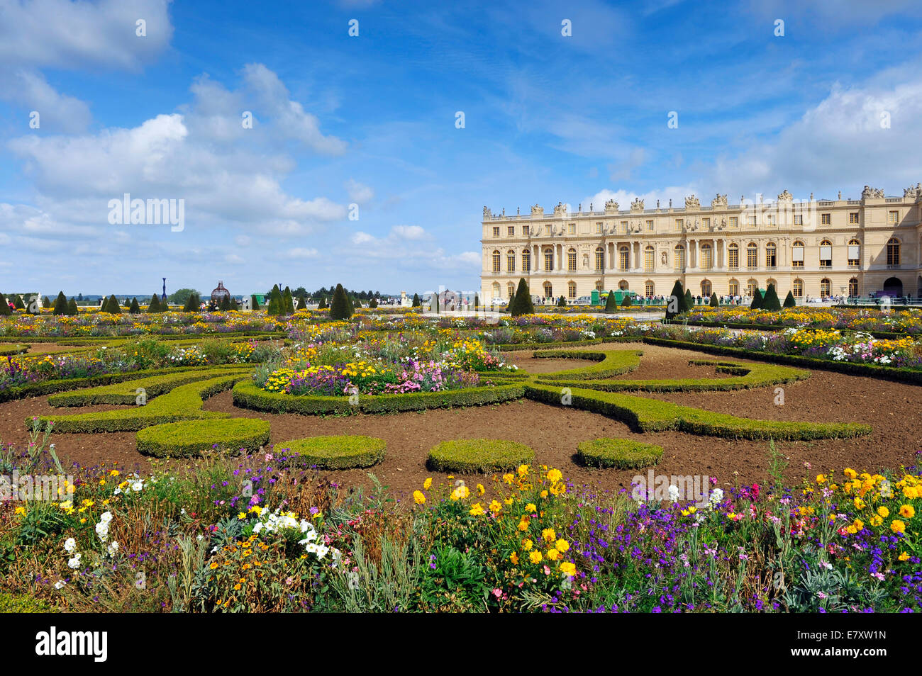 Giardino e parco, Parterre du Midi, Palazzo di Versailles, Île-de-France, Francia Foto Stock