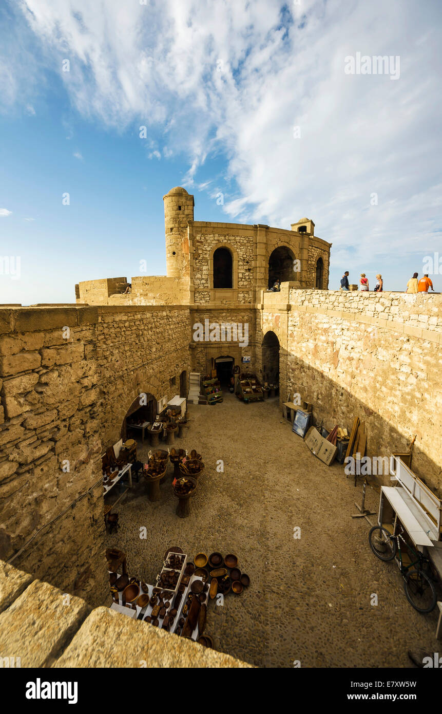 Parete della città, Bani Antar, Essaouira Marrakech-Tensift-El Haouz, Marocco Foto Stock