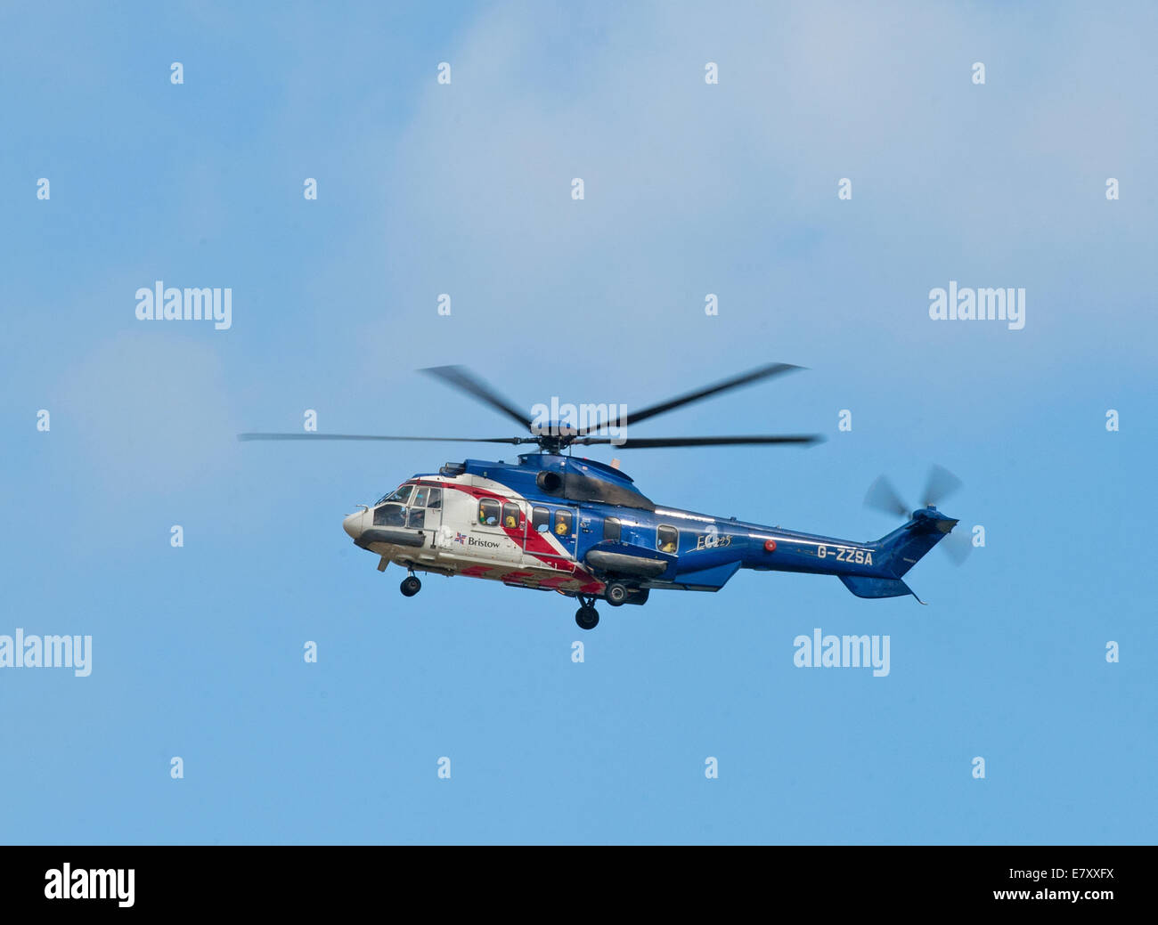 Eurocopter EC225LP Super Puma registrazione elicottero G-ZZSA azionato da Aberdeen da Bristow. Foto Stock