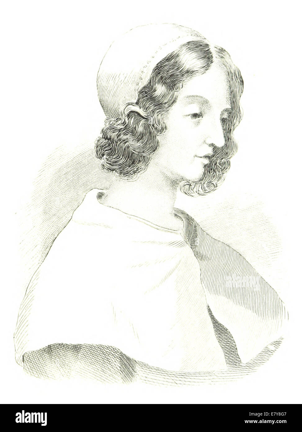 Questa illustrazione del 1882 di Sulte mostra Mlle Jeanne Mance, catturando il suo ruolo significativo nella prima storia coloniale francese in Canada. Foto Stock