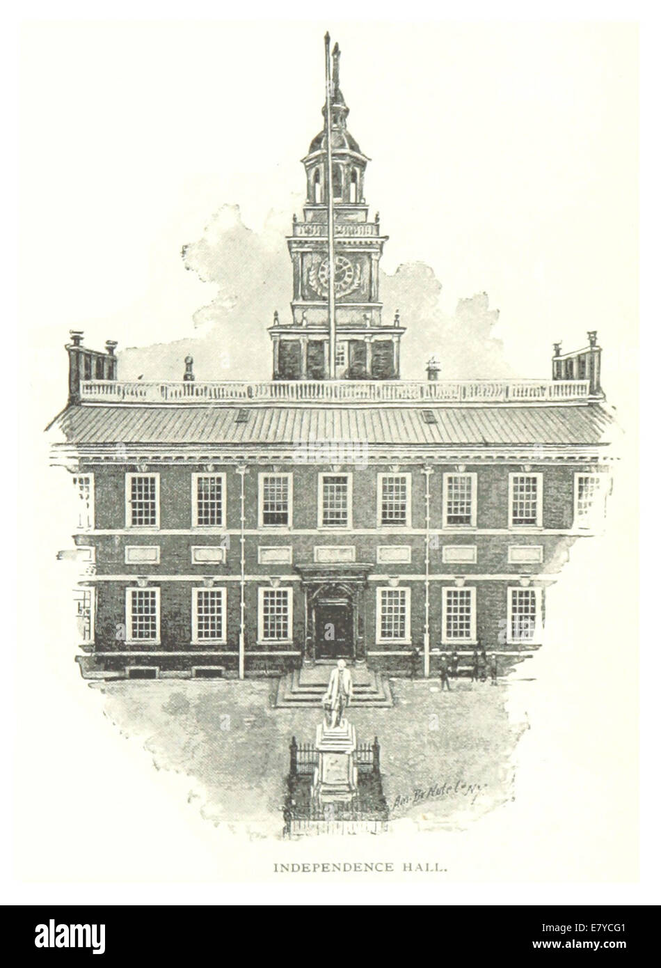 PRR(1893) p061 PHILADELPHIA - Independence Hall Foto Stock