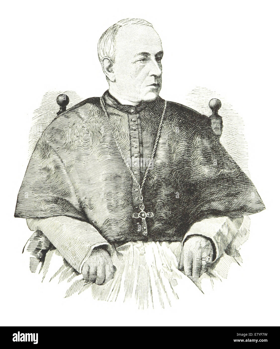 Mappa di schizzo 1884 di Sulte e illustrazione di Mons. Taschereau presenta un ritratto dettagliato del lavoro e dell'eredità del vescovo, notevole nella storia religiosa e culturale del Canada. Foto Stock