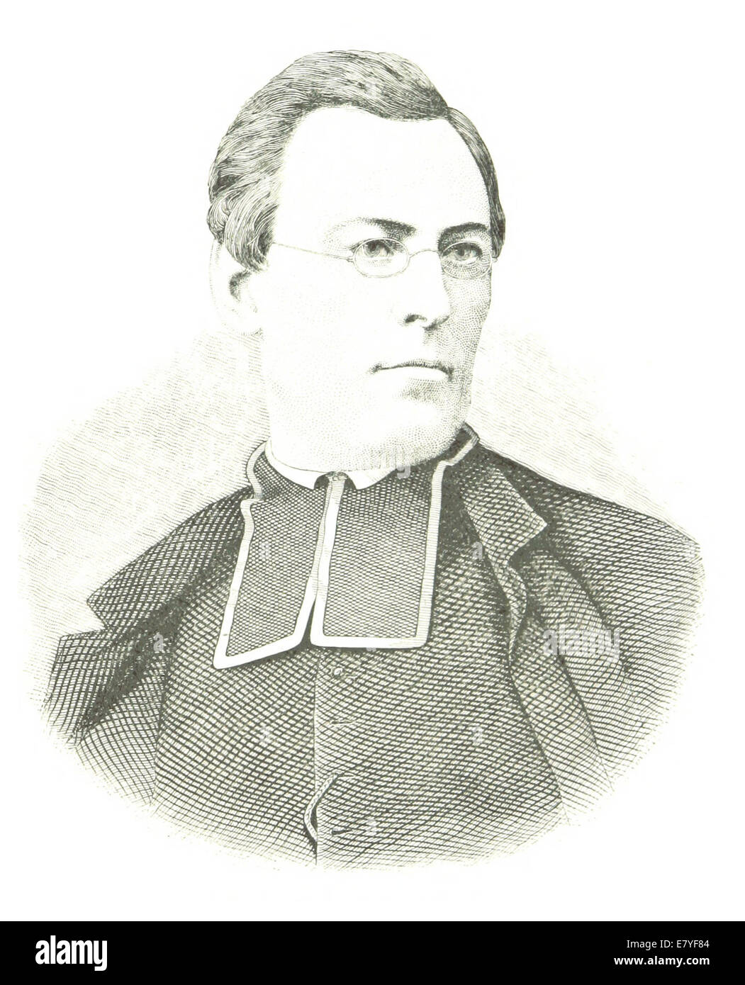 Questo schizzo del 1884 di Sulte raffigura Abbé H.R. Casgrain, una figura di spicco nella storia canadese, concentrandosi sui suoi contributi al paesaggio culturale e religioso del Canada del XIX secolo. Foto Stock