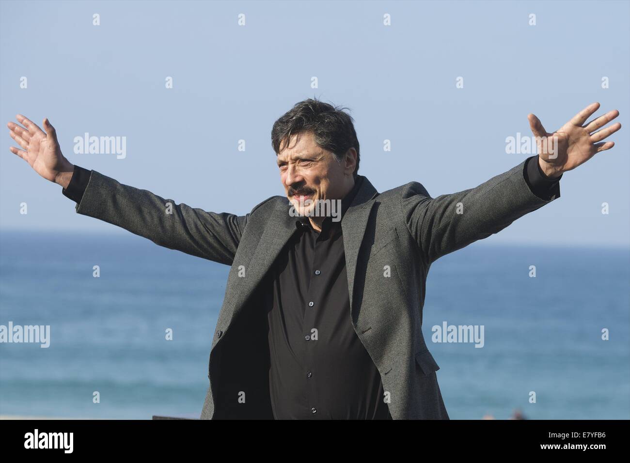 San Sebastian, Euskadi, Spagna. 26 Sep, 2014. Carlos Bardem partecipare a "Escobar: Paradiso Perduto" Photocall durante la 62a San Sebastian International Film Festival presso il Palazzo Kursaal del 26 settembre: 2014 a San Sebastian, Spagna. Credit: Jack Abuin/ZUMA filo/Alamy Live News Foto Stock