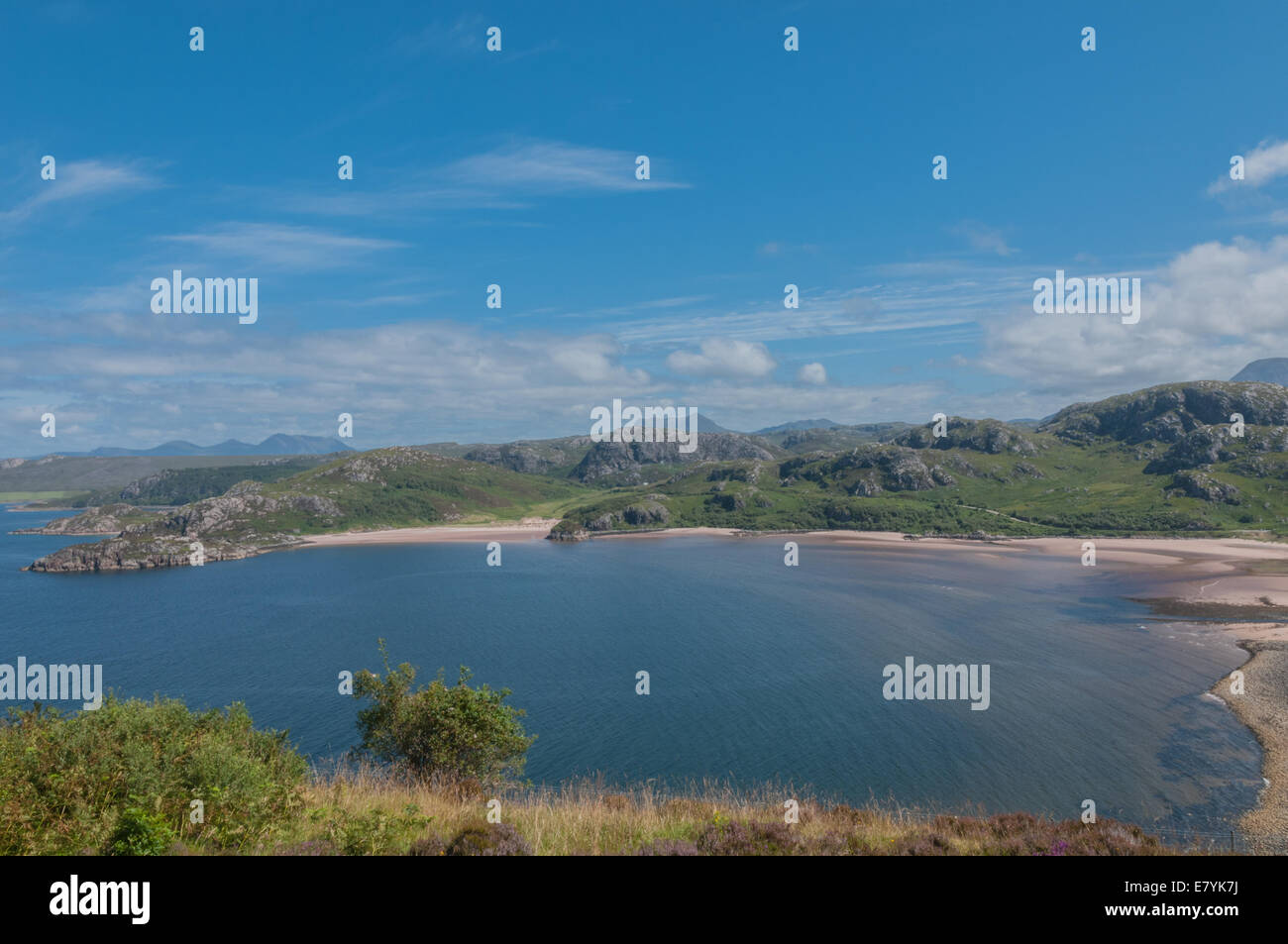 Le spiagge intorno Gruinard Bay nr Paisley Ross & Cromarty Highland Scozia Scotland Foto Stock