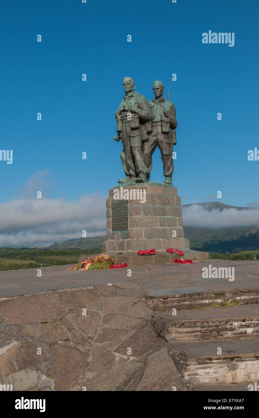 Commando Memorial Spean Bridge Lochaber Highland scozzesi di allenamento per Commandos durante il WW2 Foto Stock