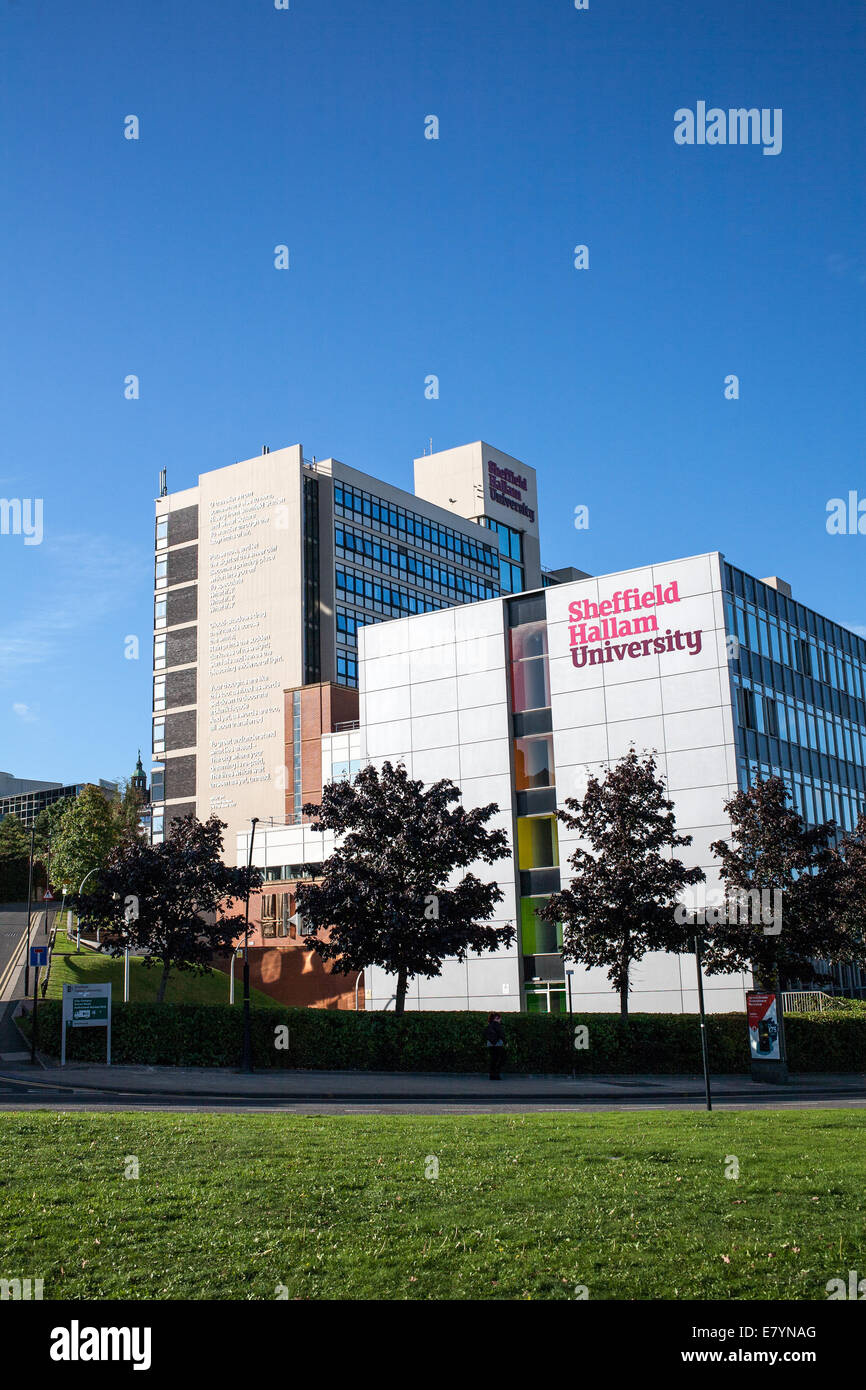 Sheffield Hallam University Campus edificio in Sheffield South Yorkshire Regno Unito Foto Stock