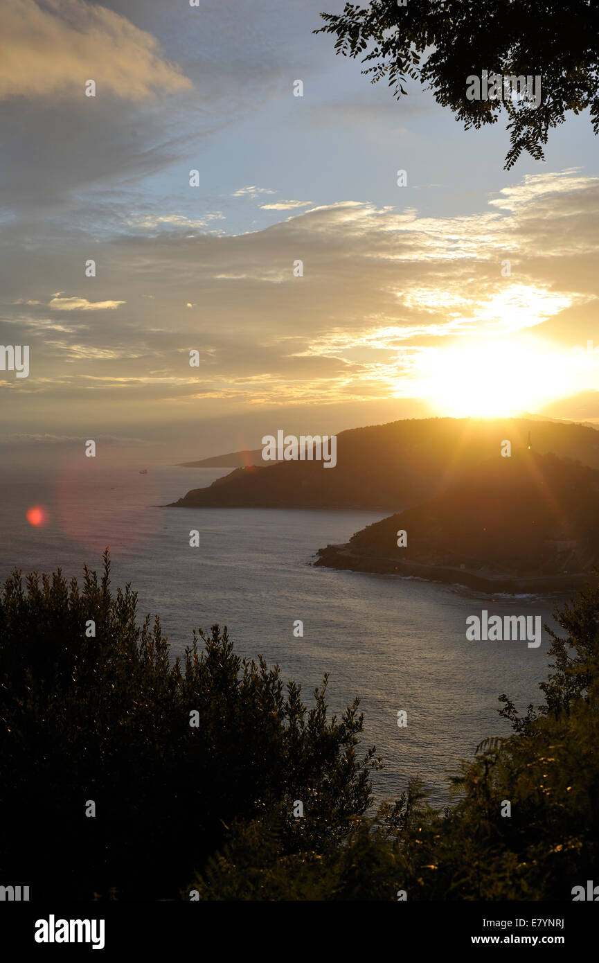 cielo di alba Foto Stock