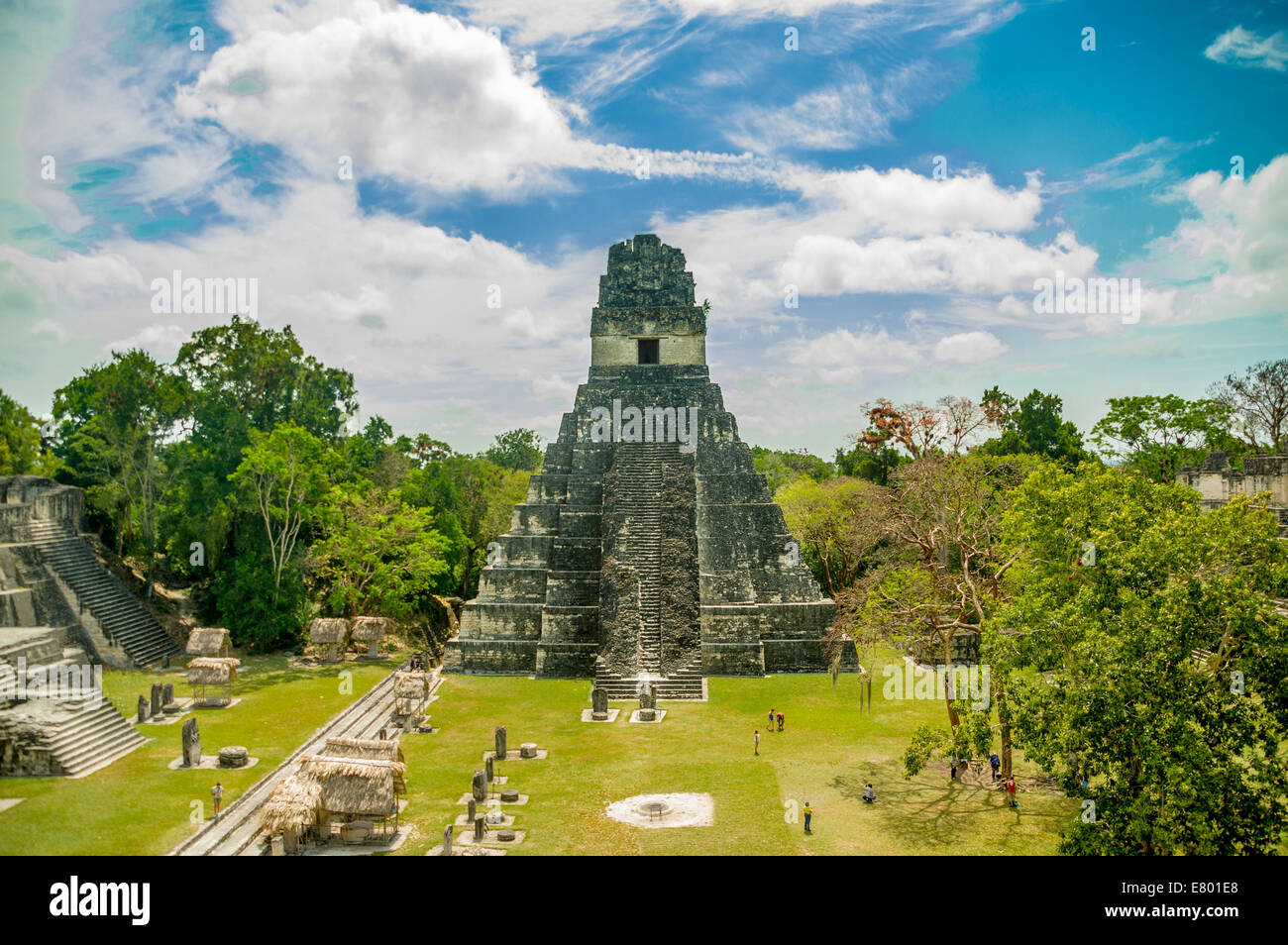 Tikal rovine Maya in Guatemala Foto Stock