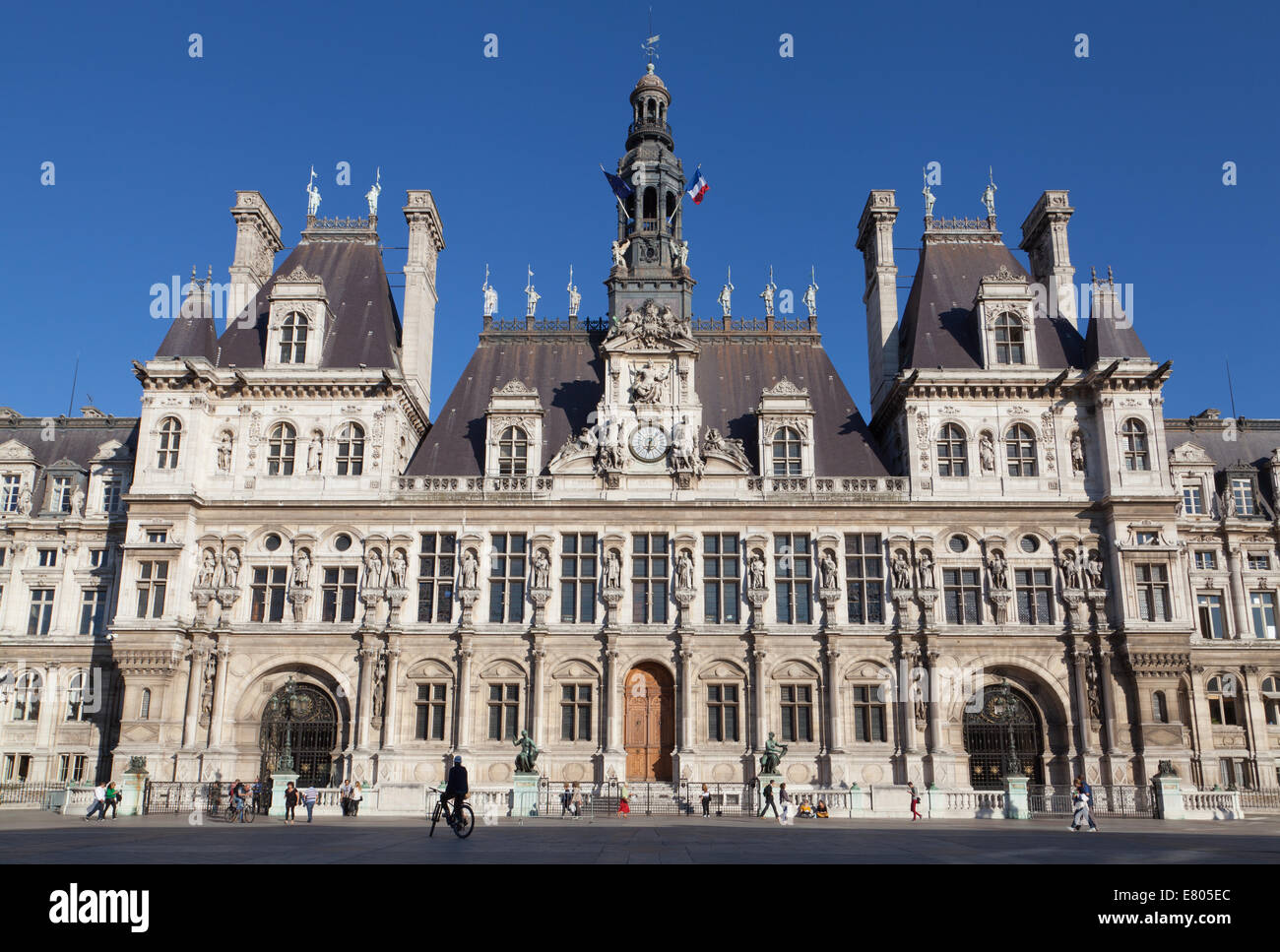 Hôtel de Ville di Parigi, Francia. Foto Stock