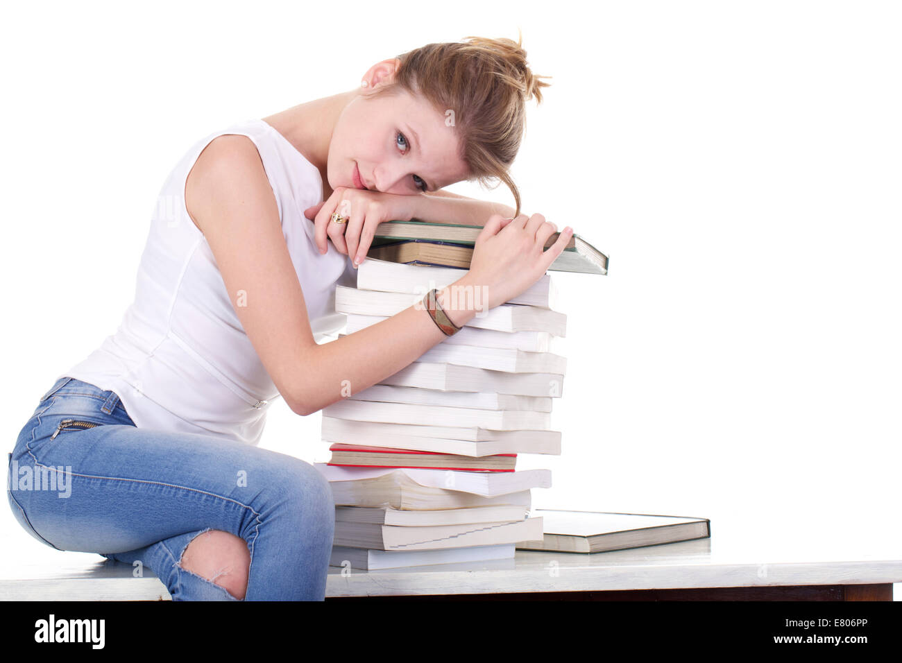 Giovane studentessa Foto Stock