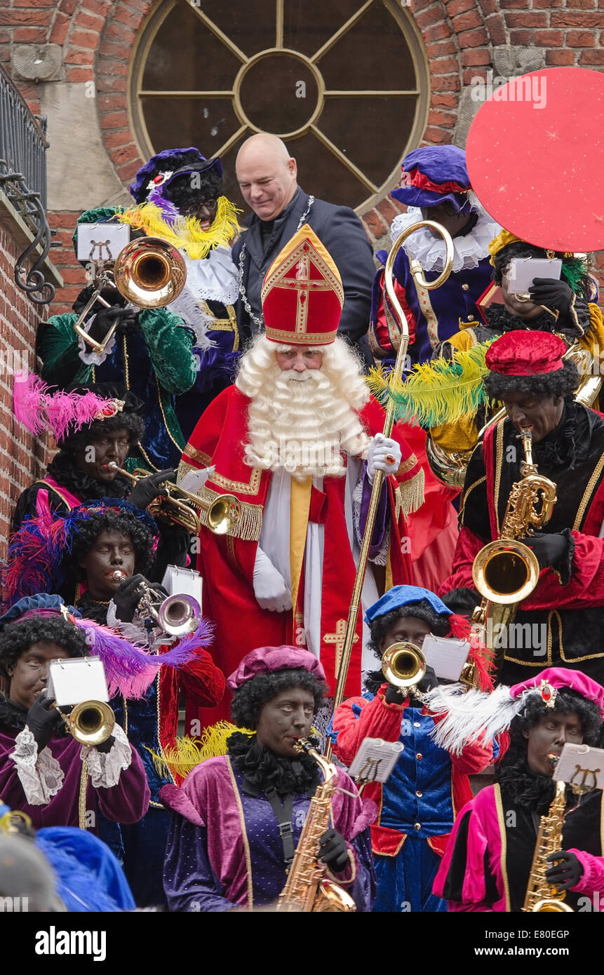 Arrivo di Sinterklaas in Winterswijk nei Paesi Bassi alla fine di novembre Foto Stock