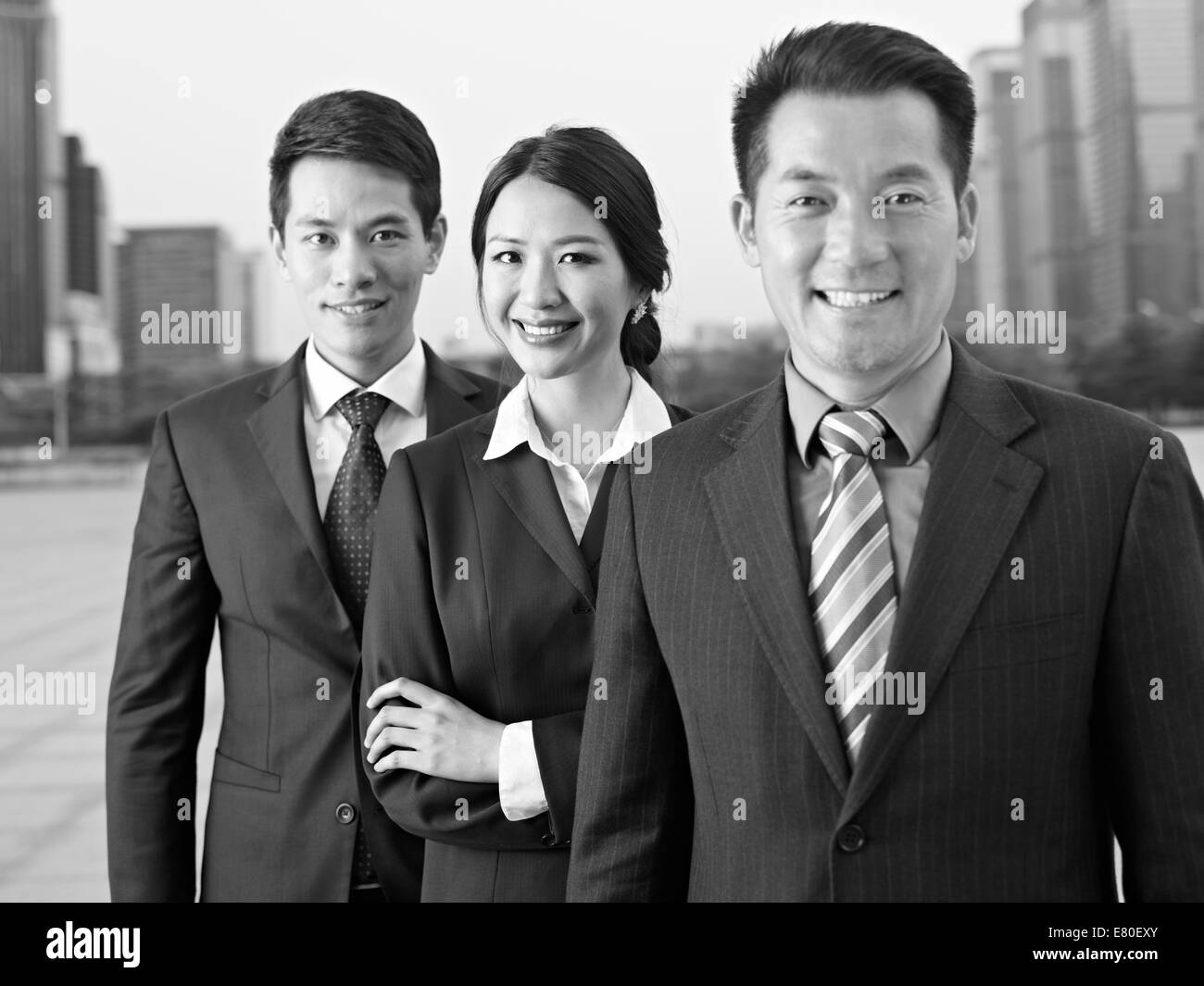 Asian business team Foto Stock
