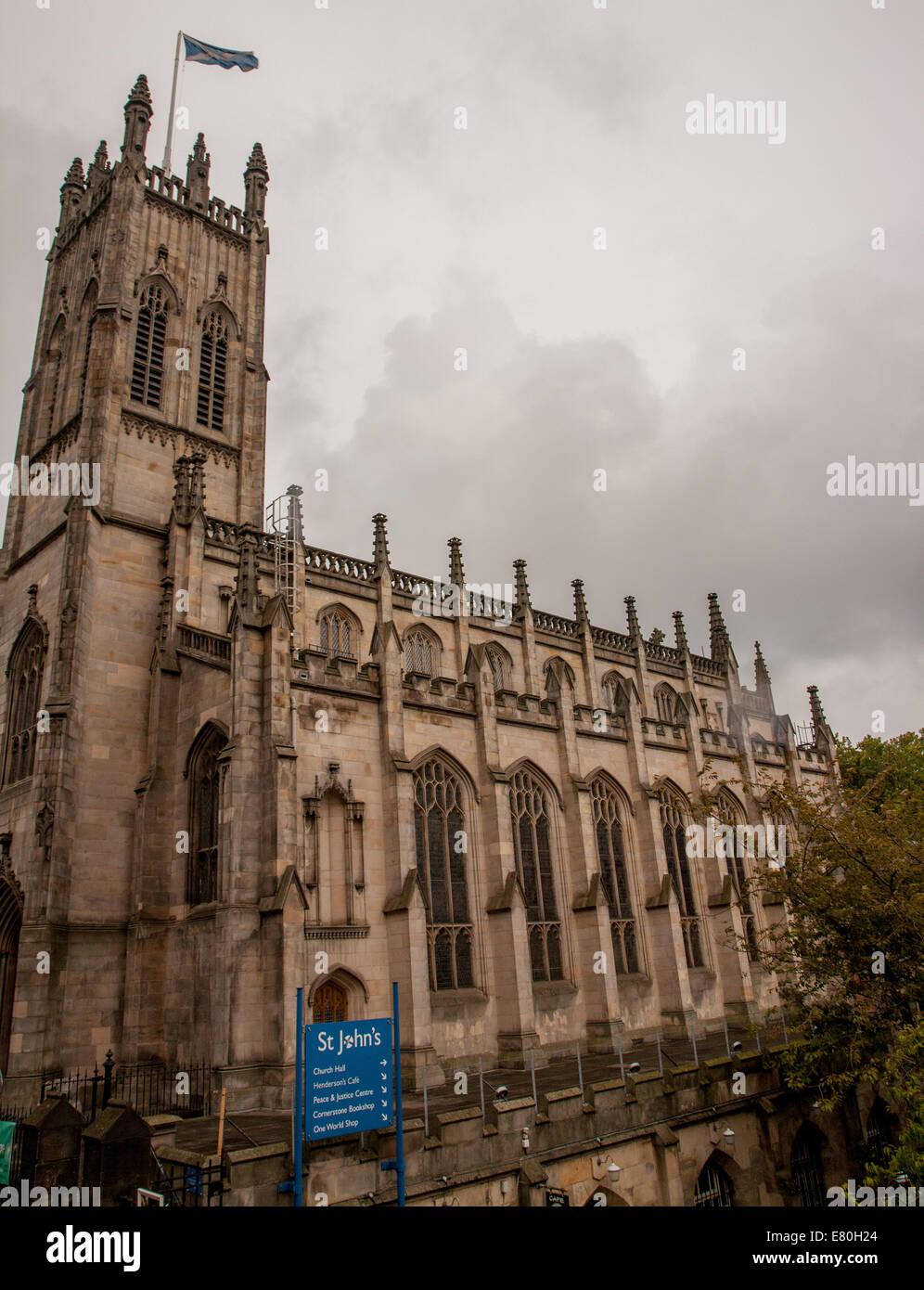Chiesa di San Giovanni Evangelista,West End,Princes Street , Edimburgo, Scozia, Regno Unito Foto Stock