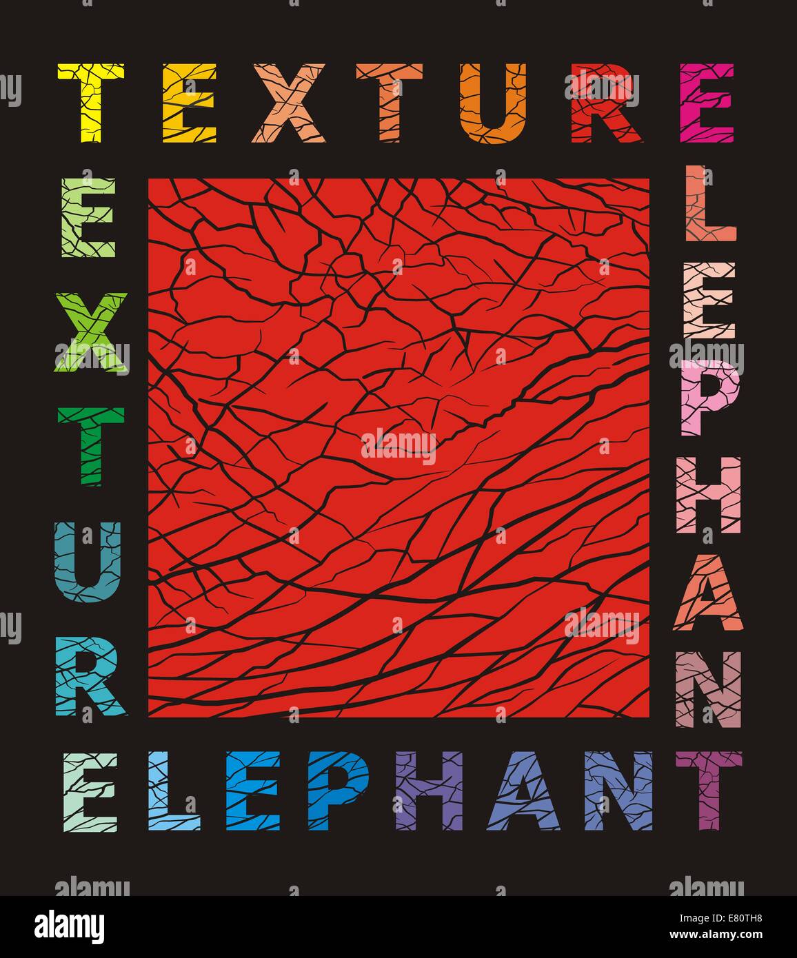 Elefante astratta della texture della pelle Foto Stock