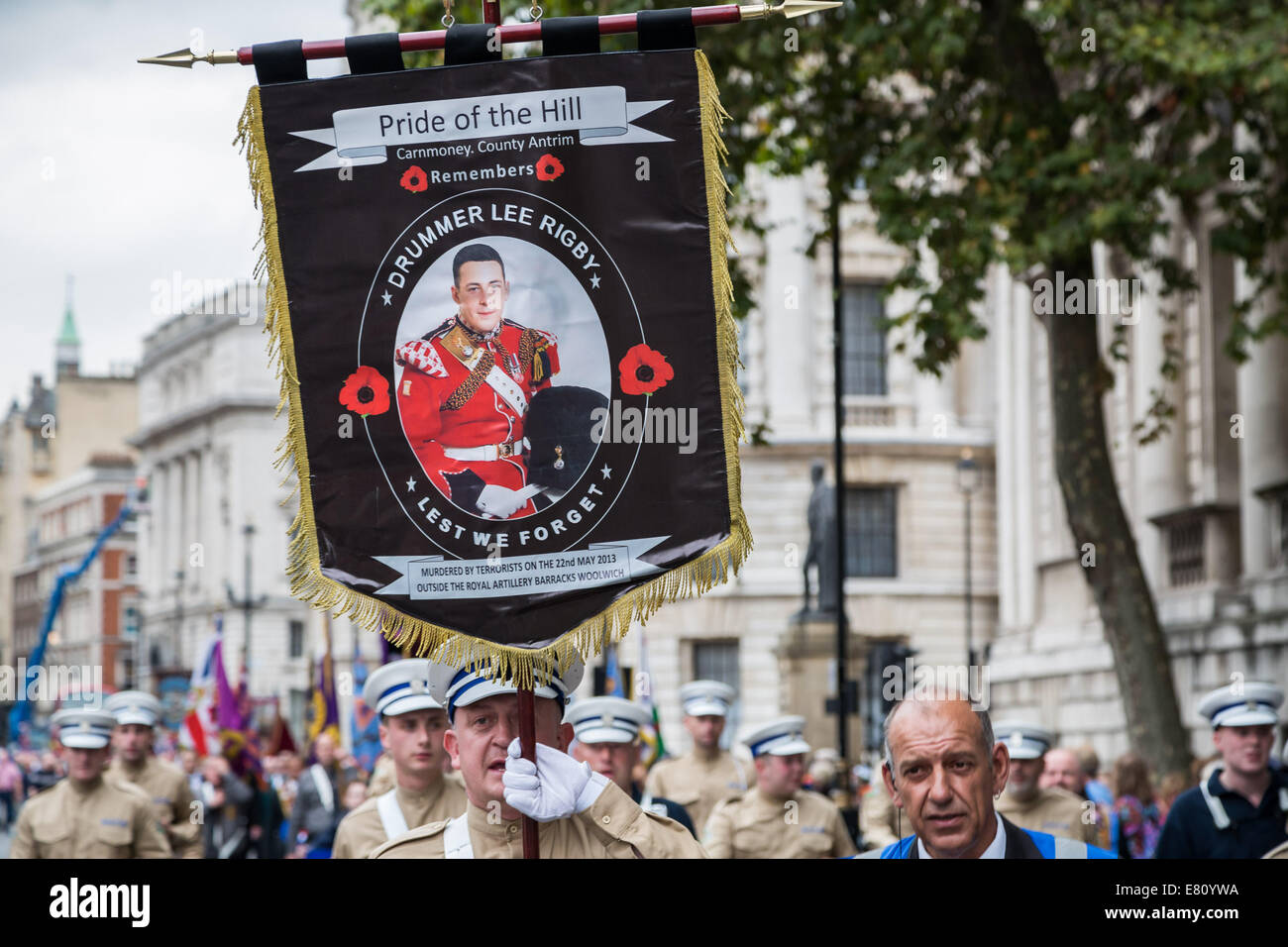 Londra, Regno Unito. Il 27 settembre, 2014. Signore Carson memorial parade marzo attraverso il centro di Londra 2014 Credit: Guy Corbishley/Alamy Live News Foto Stock