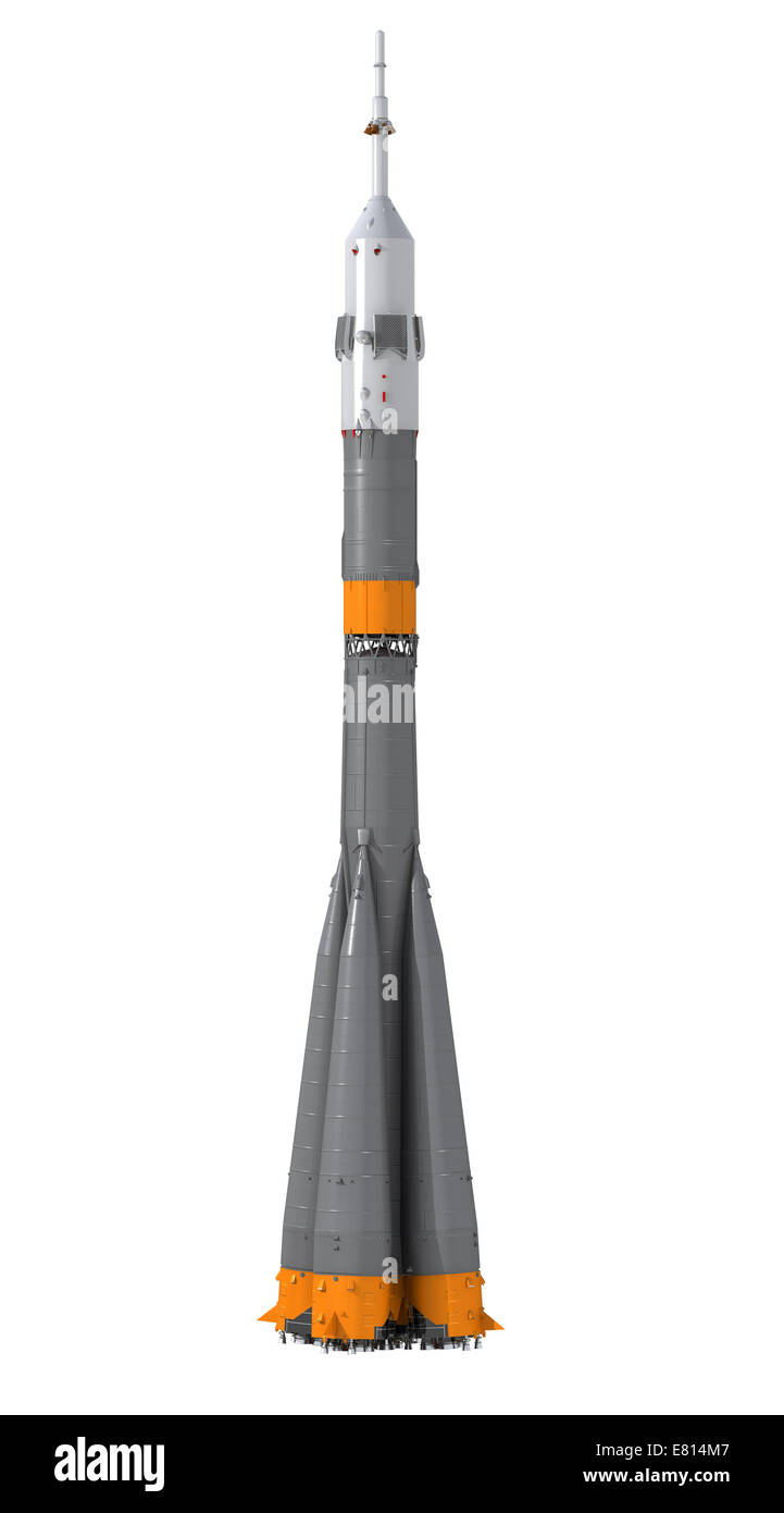 Razzo vettore 'Soyuz-FG'. Modello 3D. Foto Stock